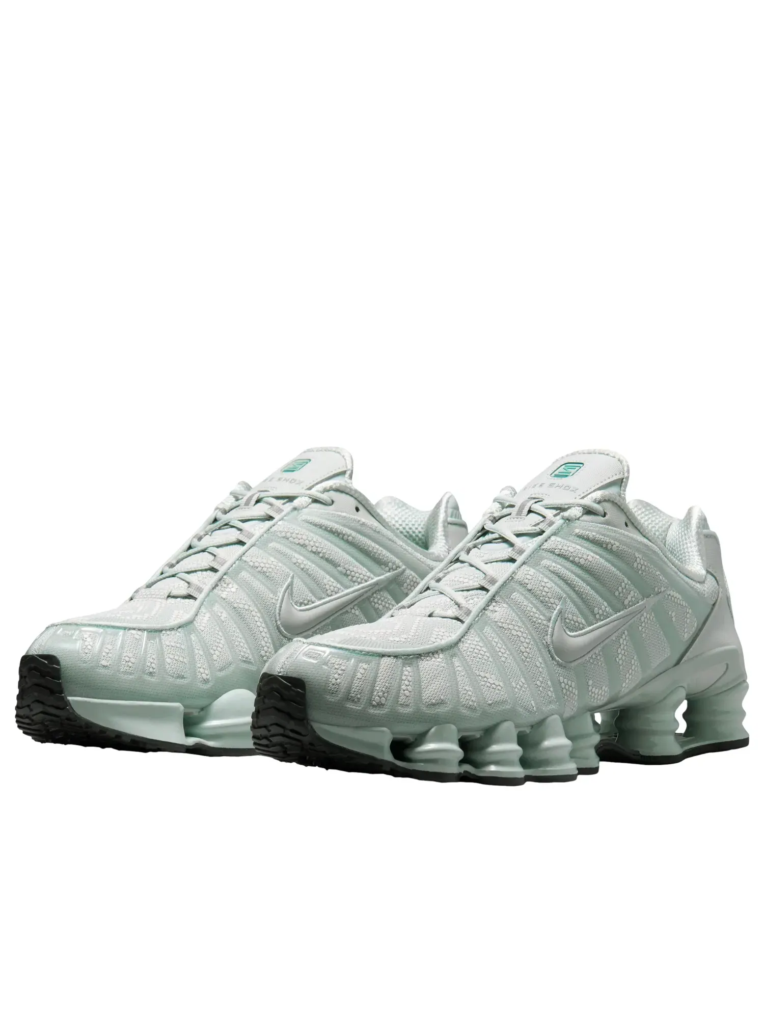 Мужские кроссовки с шнуровкой Shox TL Nike — изображение 3 из 9, серебряный
