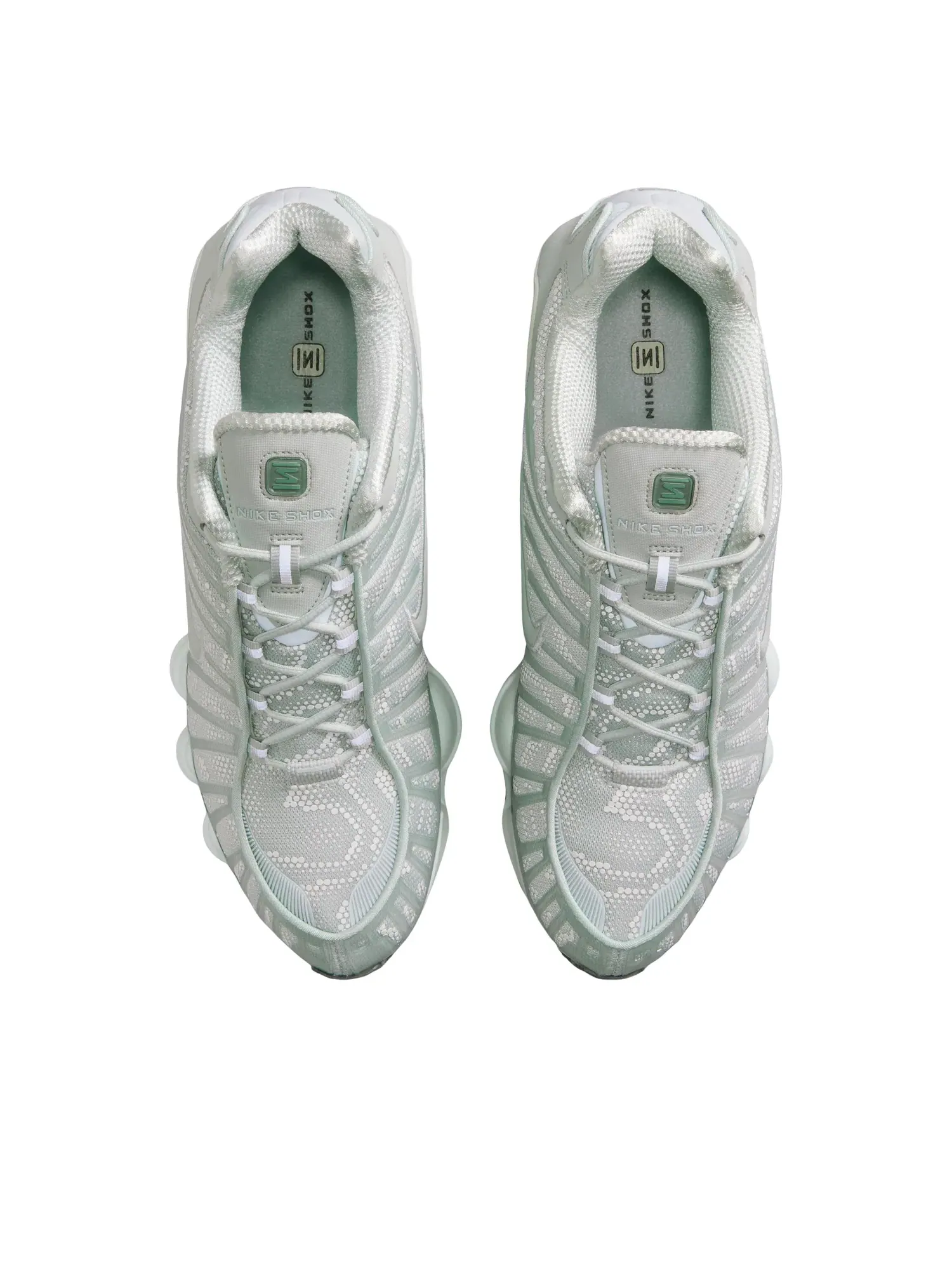 Мужские кроссовки с шнуровкой Shox TL Nike — изображение 4 из 9, серебряный
