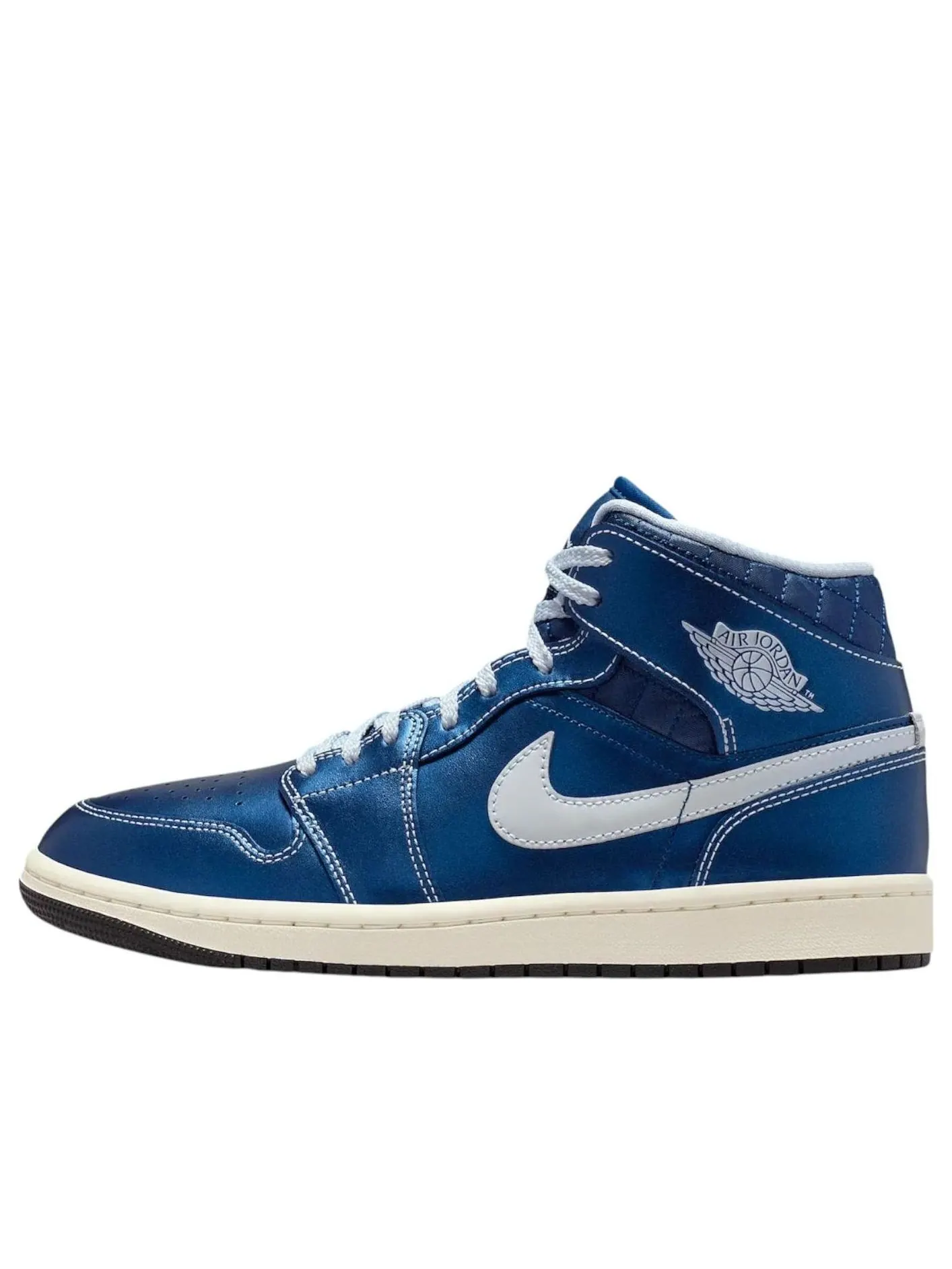Кроссовки Air Jordan 1 Mid 'Metallic Blue' — изображение 1 из 6, синий