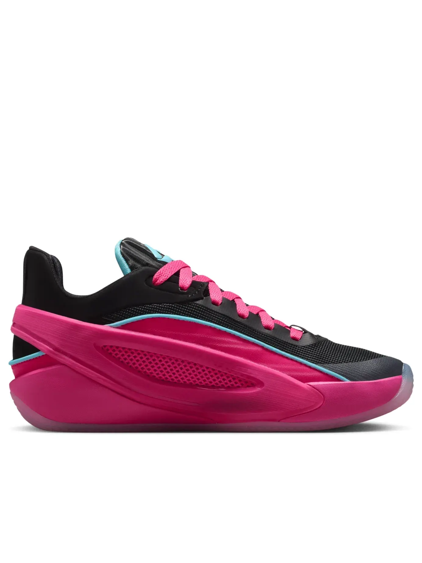 Детские кроссовки для баскетбола с шнуровкой Air Jordan Luka 5 Laser Fuchsia Black Fiberglass — изображение 2 из 7