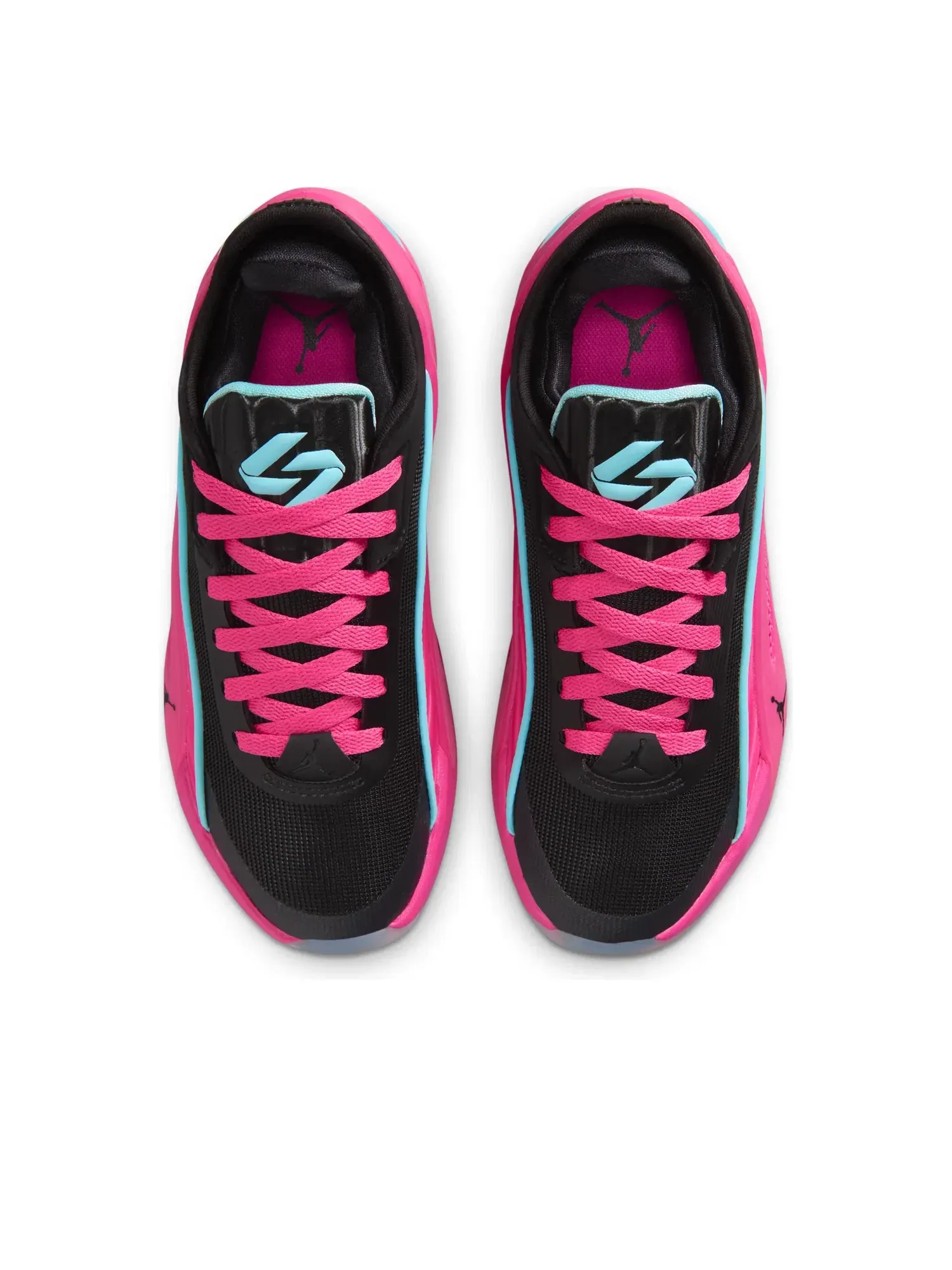 Детские кроссовки для баскетбола с шнуровкой Air Jordan Luka 5 Laser Fuchsia Black Fiberglass — изображение 3 из 7