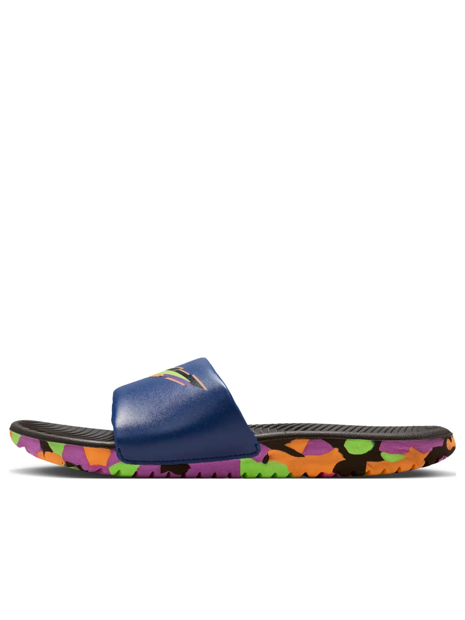 Шлепанцы (GS) Nike Kawa Slide SE 'Black Blue Void Green Strike'
