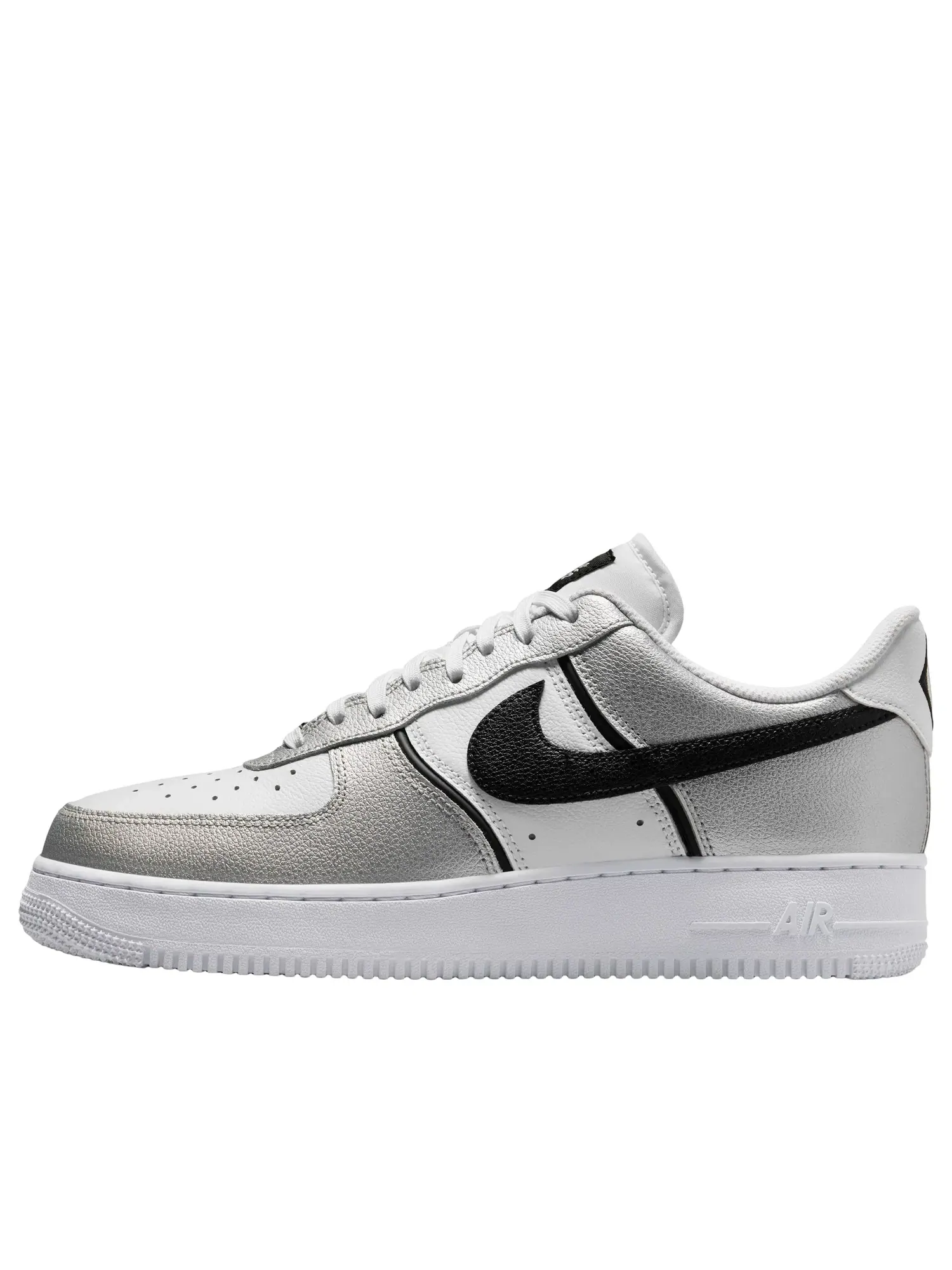 Мужские кроссовки с кожаным верхом Air Force 1 '07 LV8 Metallic Silver White Coconut Milk Nike — изображение 1 из 7