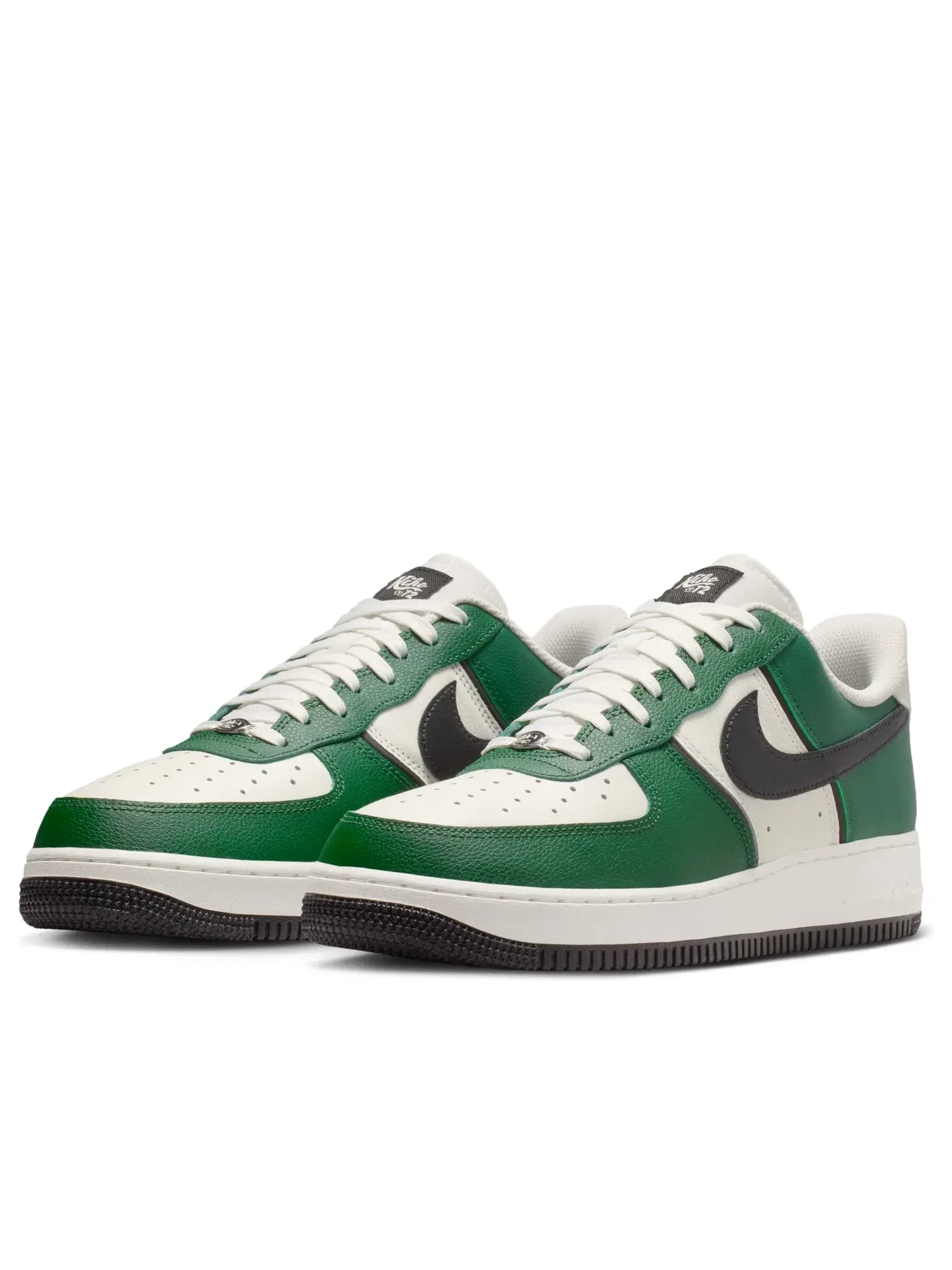 Мужские кроссовки с кожаным верхом Nike Air Force 1 '07 LV8 'Fir Sail' — изображение 2 из 6, зеленый