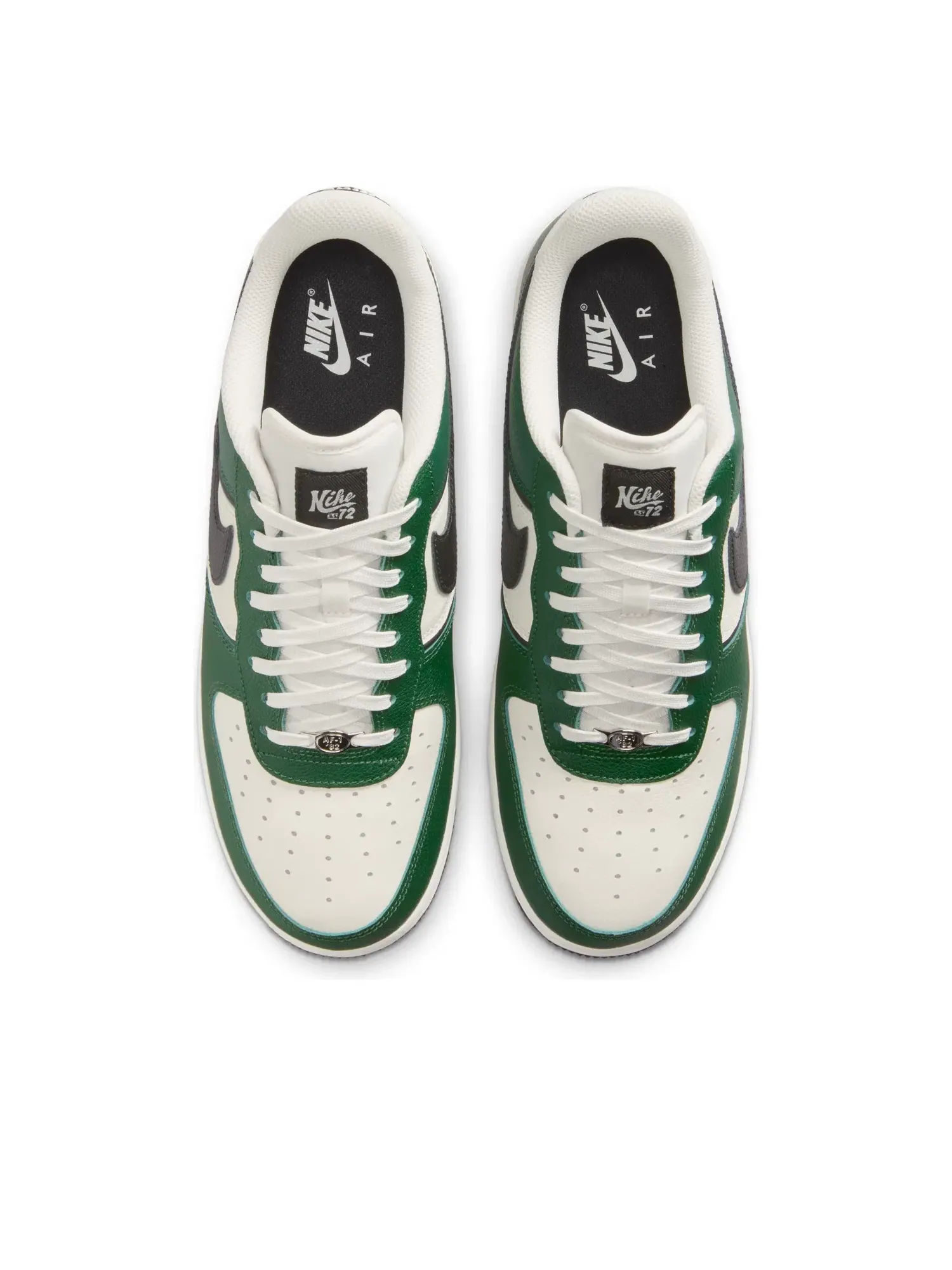 Мужские кроссовки с кожаным верхом Nike Air Force 1 '07 LV8 'Fir Sail' — изображение 3 из 6, зеленый