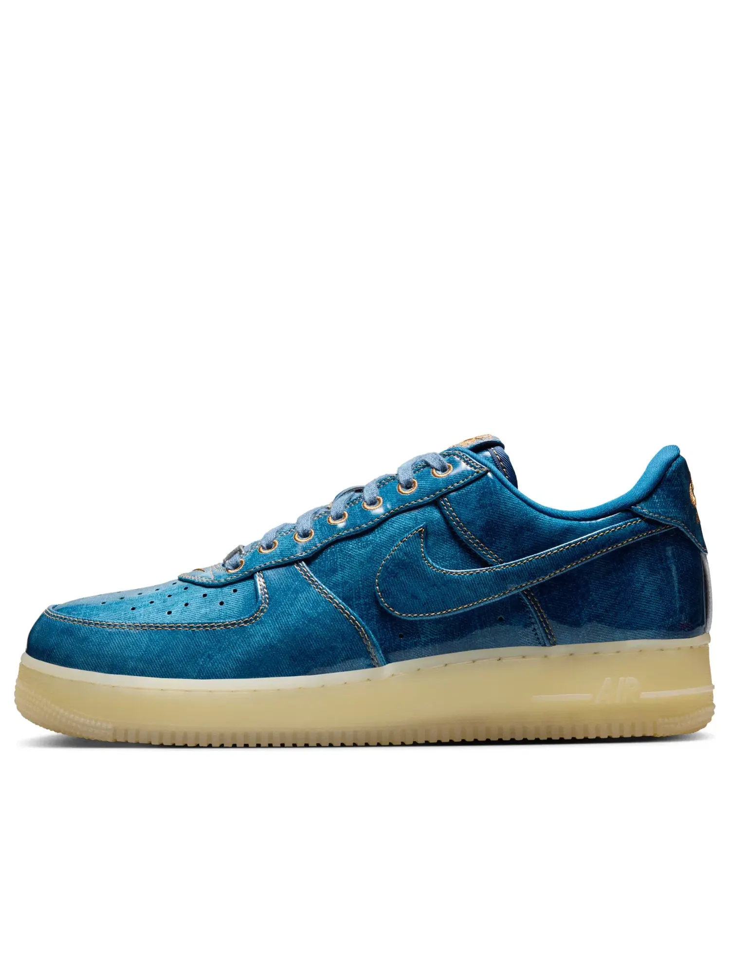 Мужские кроссовки с джинсовым верхом Nike Air Force 1 Low Patent Denim — изображение 1 из 7, синий