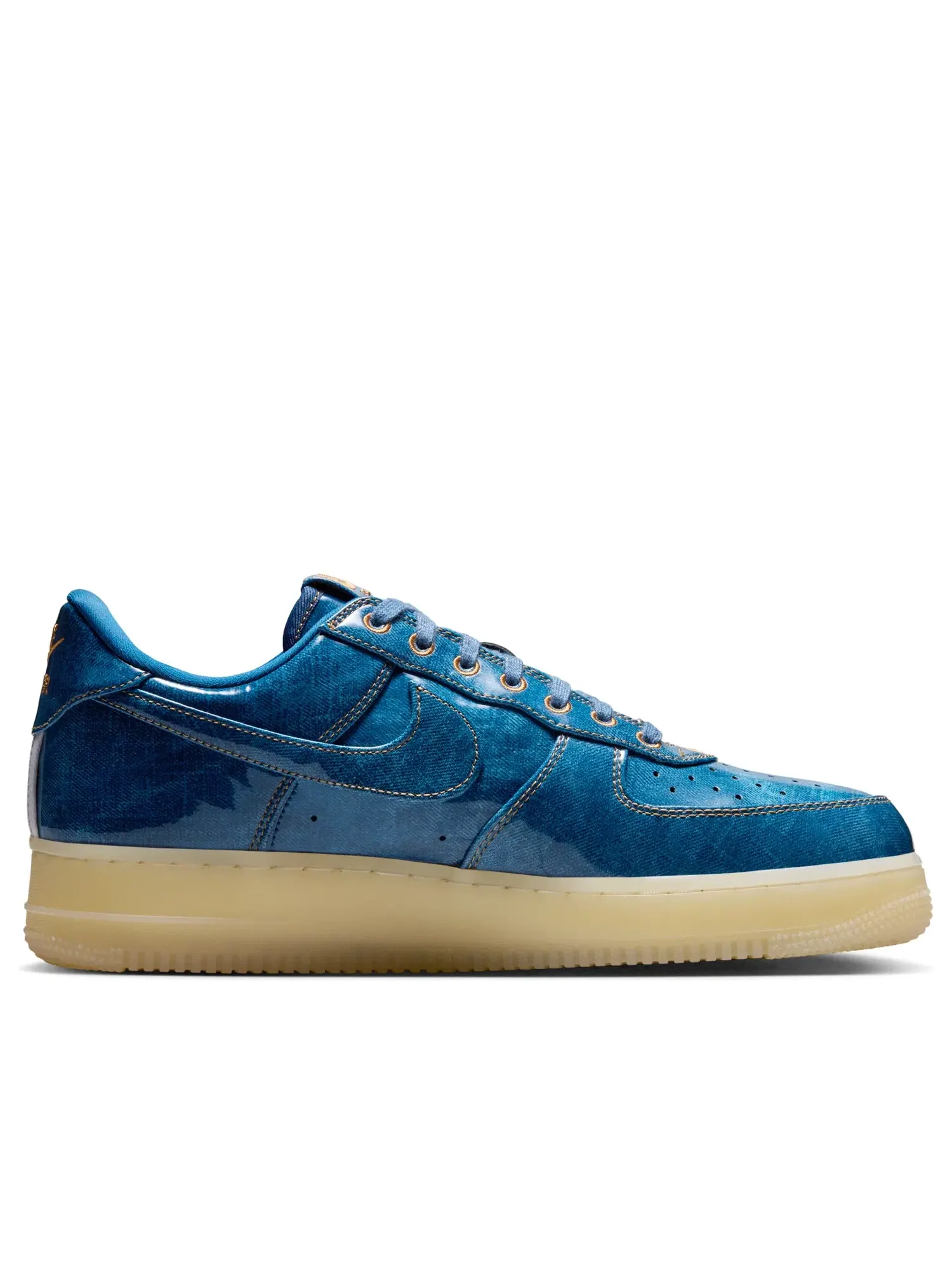 Мужские кроссовки с джинсовым верхом Nike Air Force 1 Low Patent Denim — изображение 2 из 7, синий