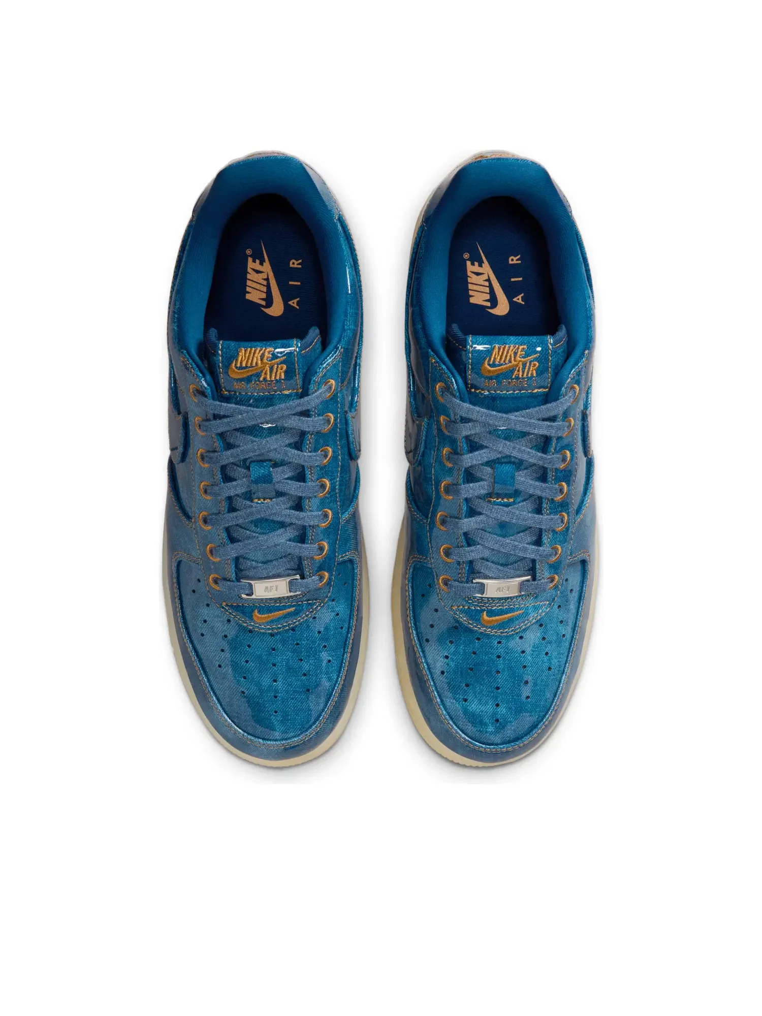 Мужские кроссовки с джинсовым верхом Nike Air Force 1 Low Patent Denim — изображение 3 из 7, синий