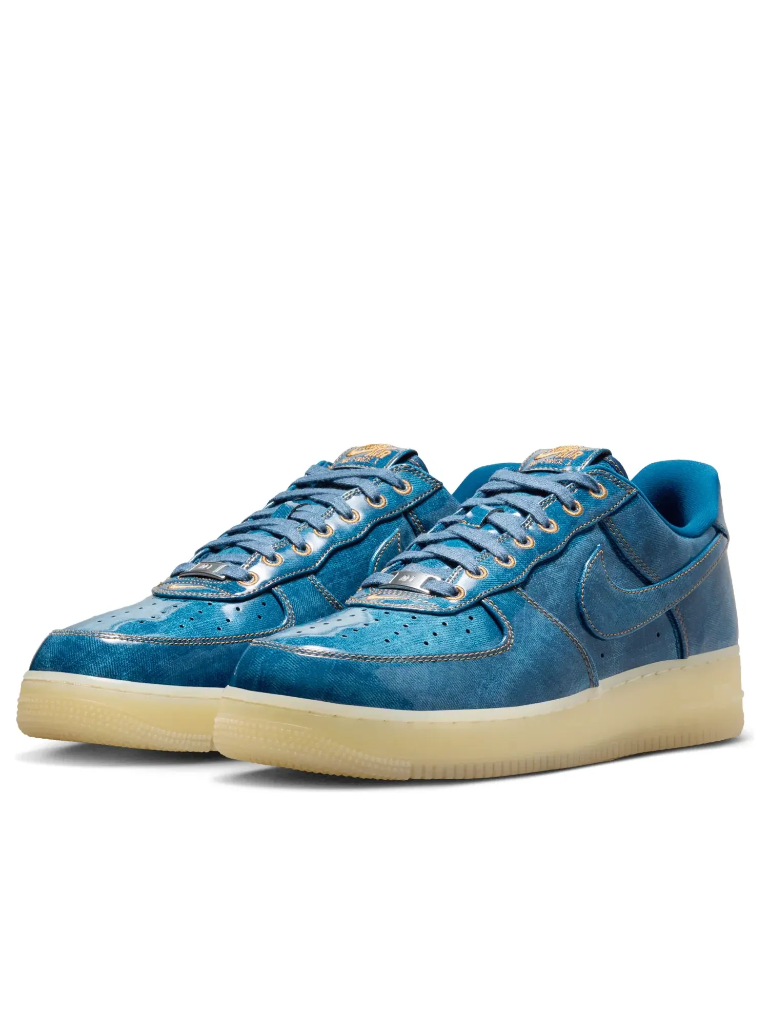 Мужские кроссовки с джинсовым верхом Nike Air Force 1 Low Patent Denim — изображение 5 из 7, синий