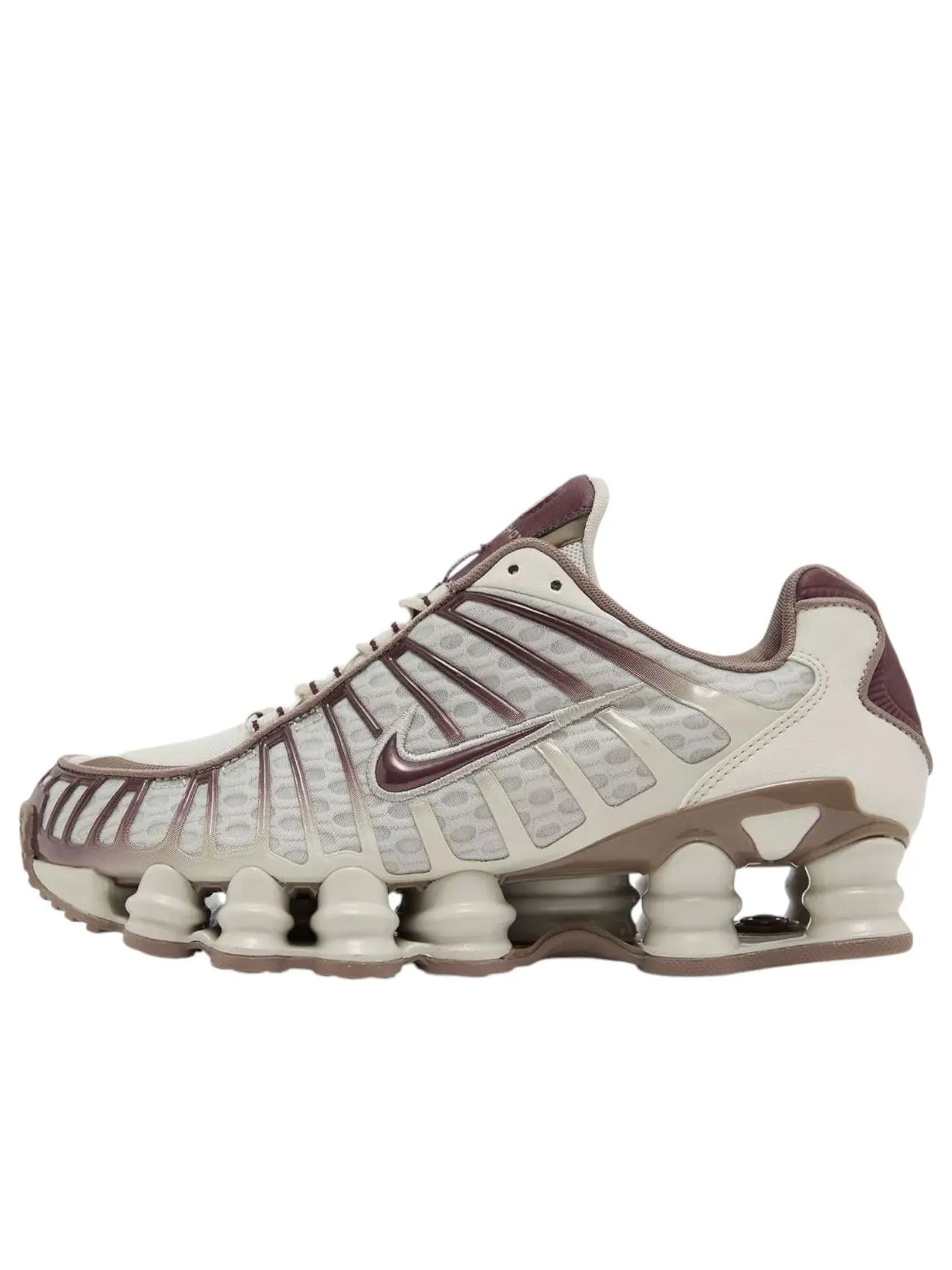 Кроссовки (WMNS) Nike Shox TL 'Light Bone Burgundy Crush' — изображение 1 из 5, бежевый