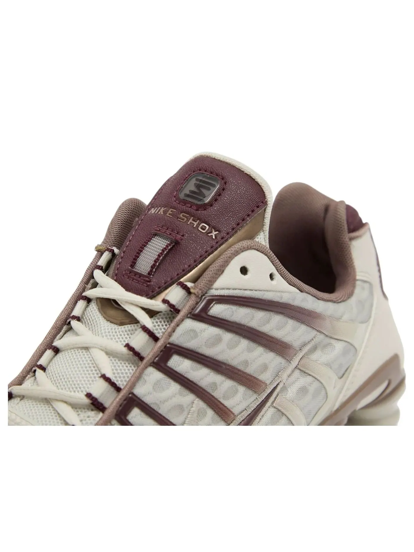 Кроссовки (WMNS) Nike Shox TL 'Light Bone Burgundy Crush' — изображение 3 из 5, бежевый