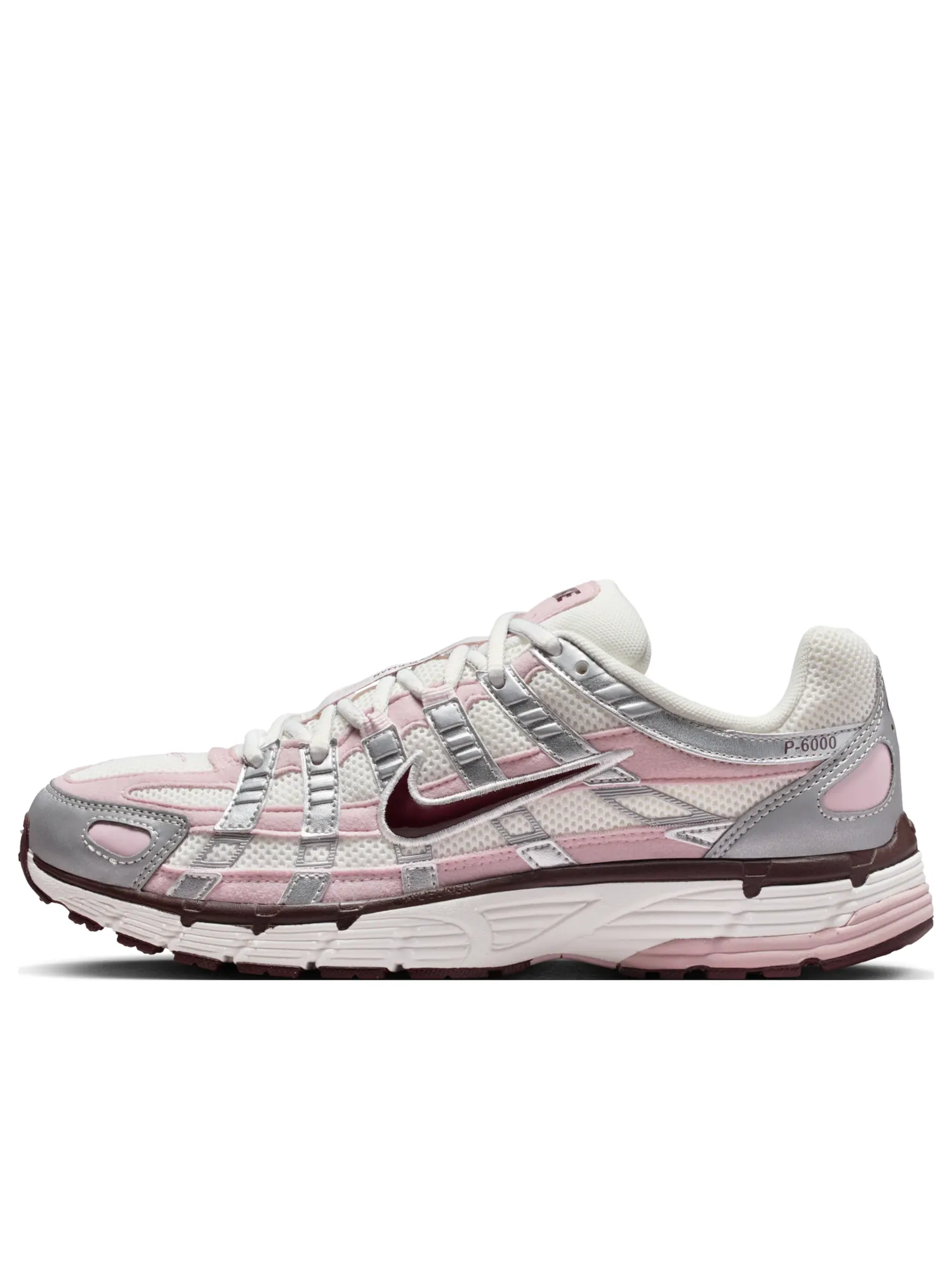 (WMNS) Nike P-6000 'Summit White Metallic Silver Burgundy Crush' — изображение 1 из 6