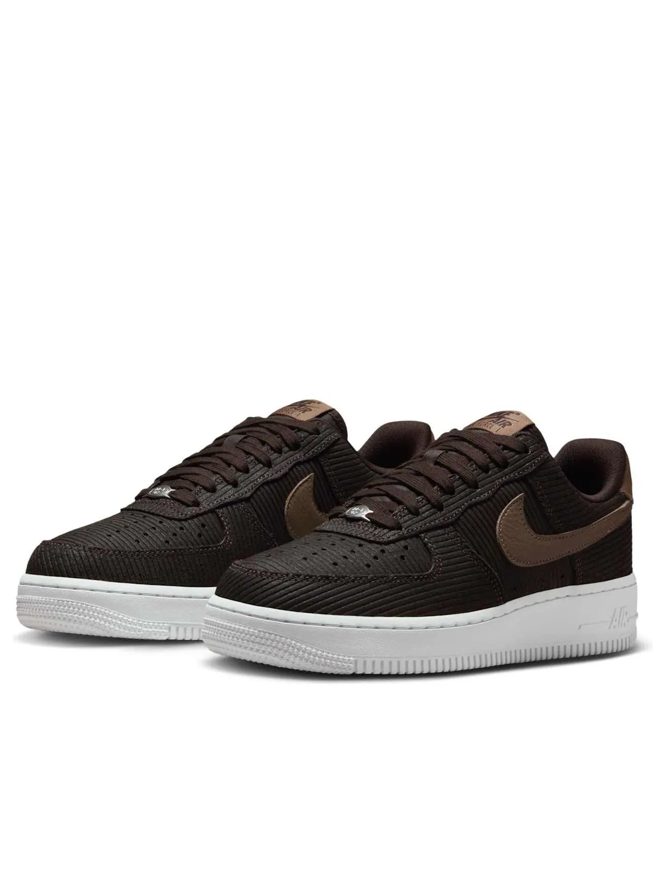 Кроссовки (WMNS) Nike Air Force 1 Low Corduroy Pack 'Baroque Brown' — изображение 4 из 6, коричневый