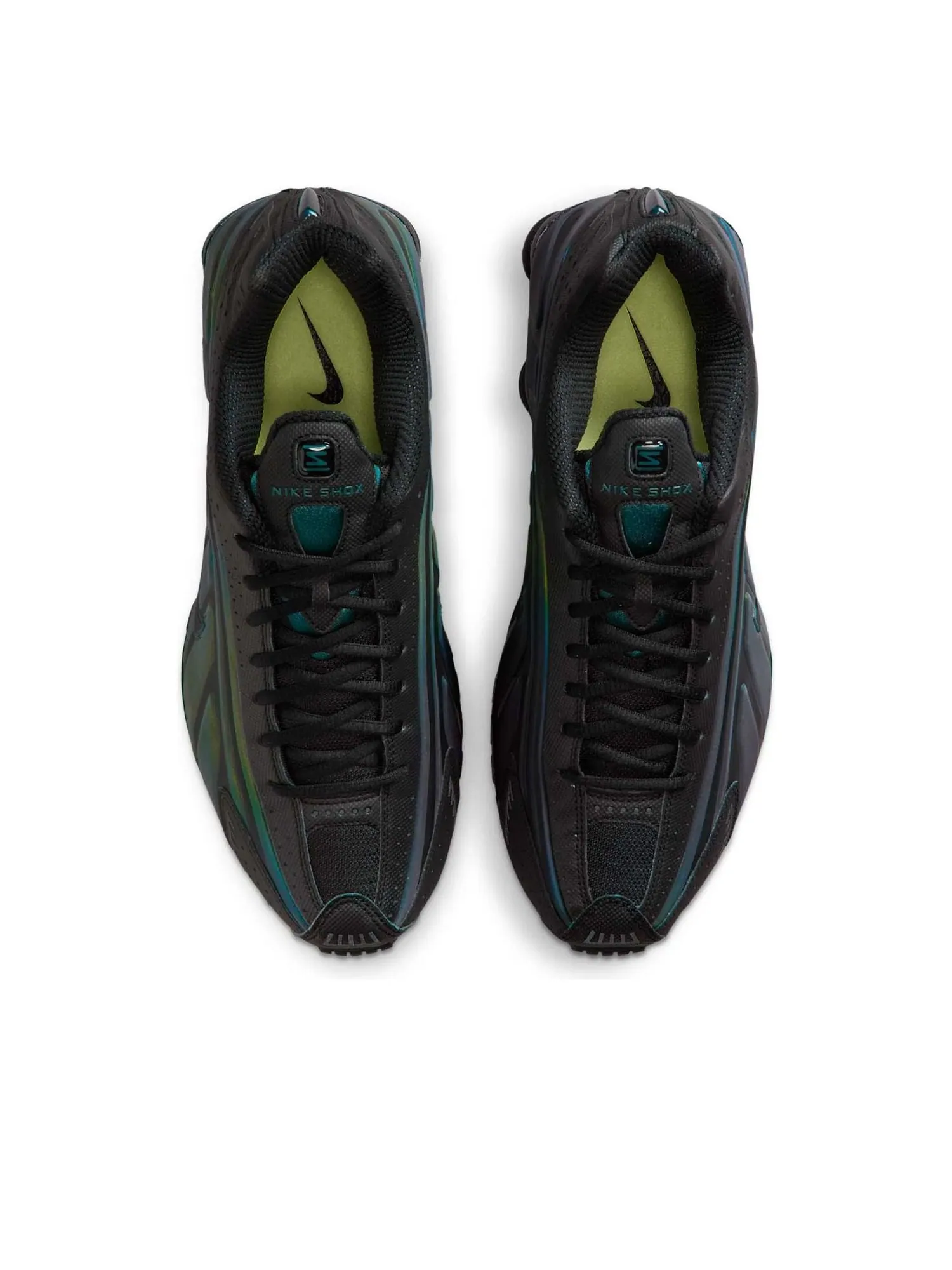 Кроссовки Nike Shox R4 'Black Seaweed Light' — изображение 2 из 6, черный