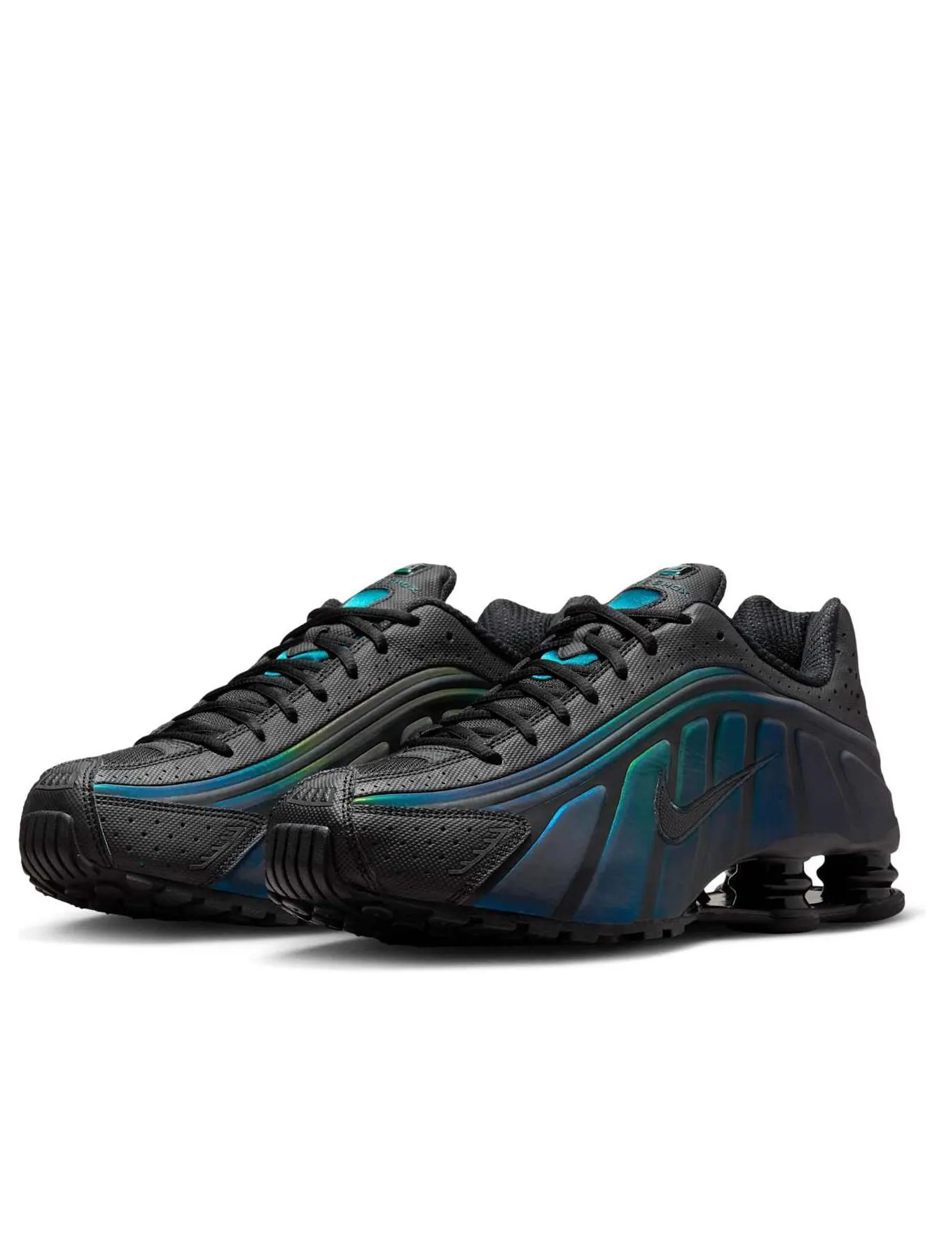 Кроссовки Nike Shox R4 'Black Seaweed Light' — изображение 4 из 6, черный
