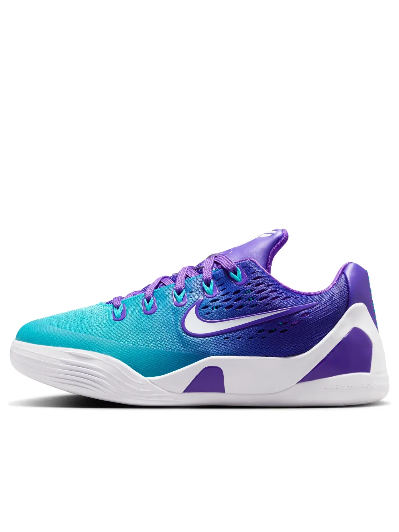 Детские кроссовки с шнуровкой Kobe 9 Low EM Hornets Nike — изображение 1 из 7, фиолетовый