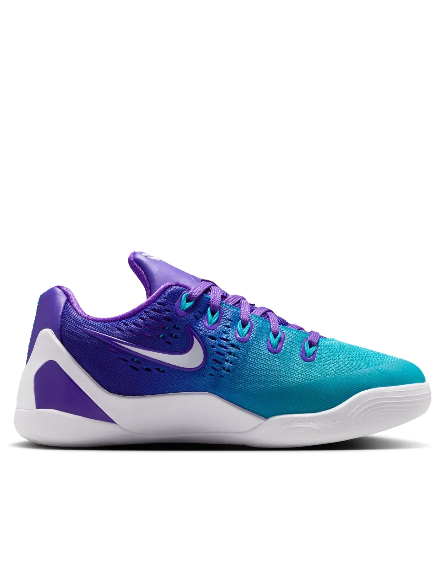 Детские кроссовки с шнуровкой Kobe 9 Low EM Hornets Nike — изображение 2 из 7, фиолетовый