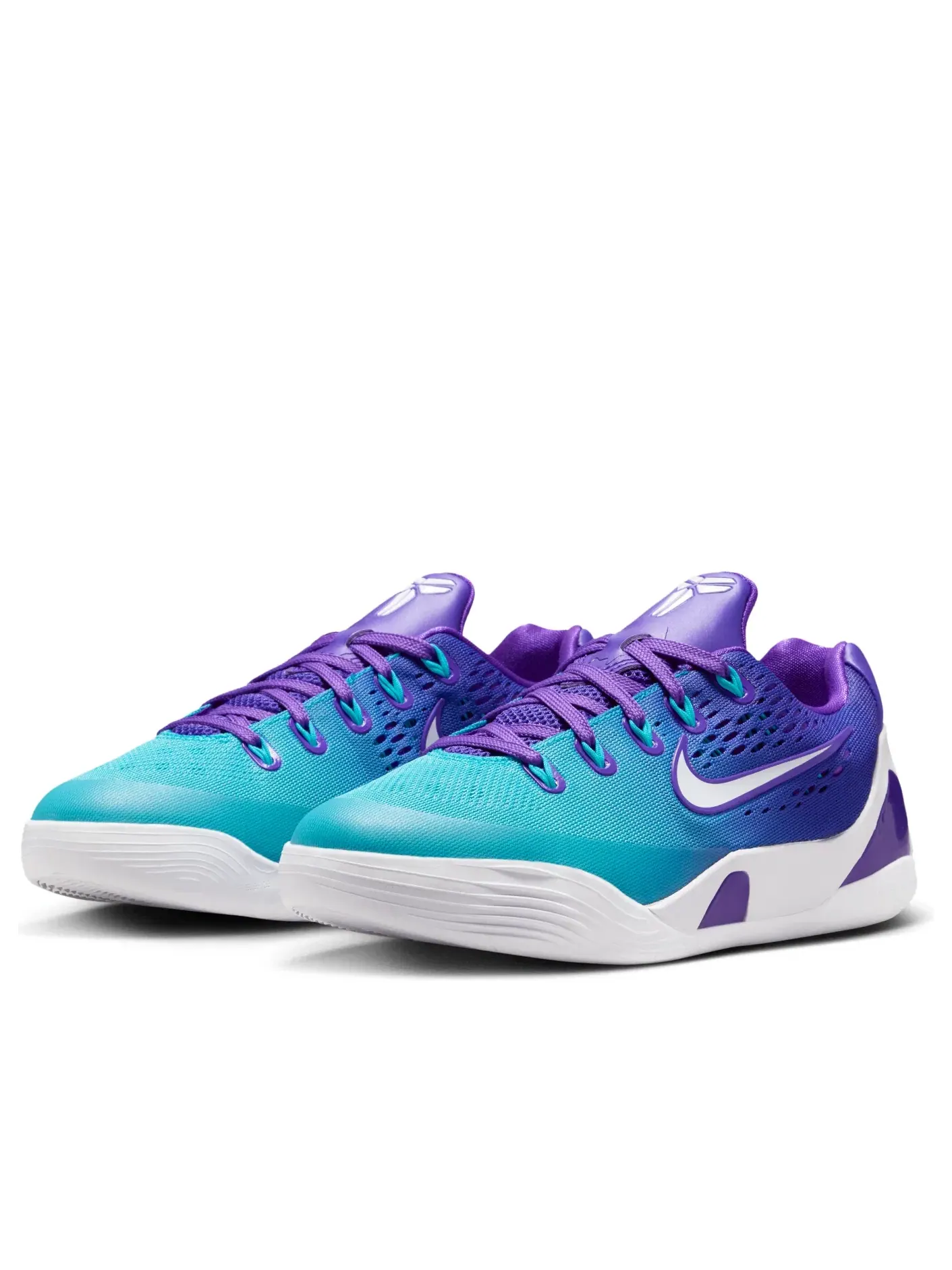 Детские кроссовки с шнуровкой Kobe 9 Low EM Hornets Nike — изображение 5 из 7, фиолетовый