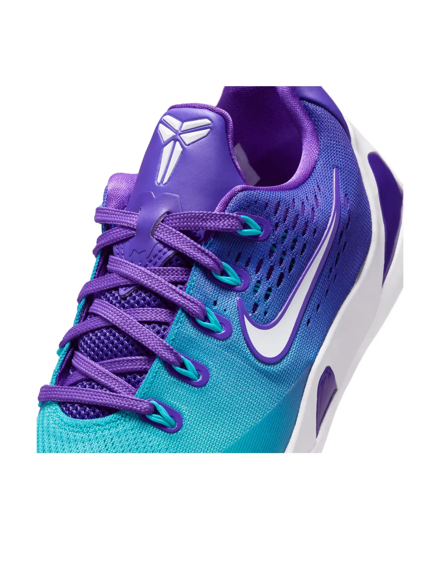 Детские кроссовки с шнуровкой Kobe 9 Low EM Hornets Nike — изображение 6 из 7, фиолетовый