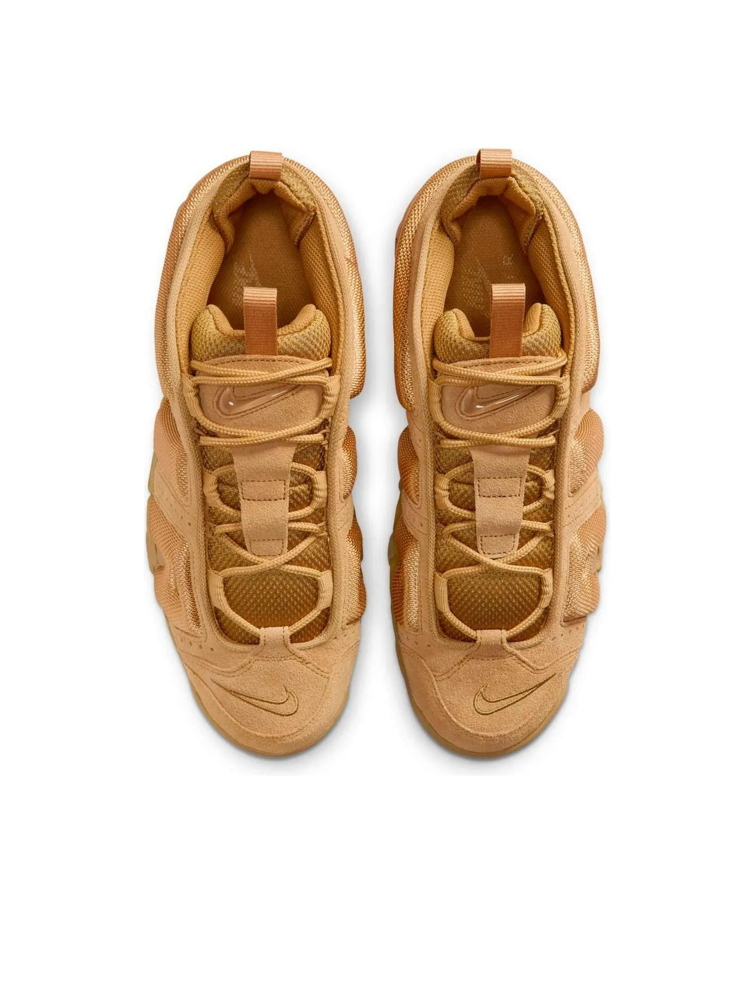 Кроссовки Nike Air More Uptempo Low 'Wheat' — изображение 2 из 6, коричневый