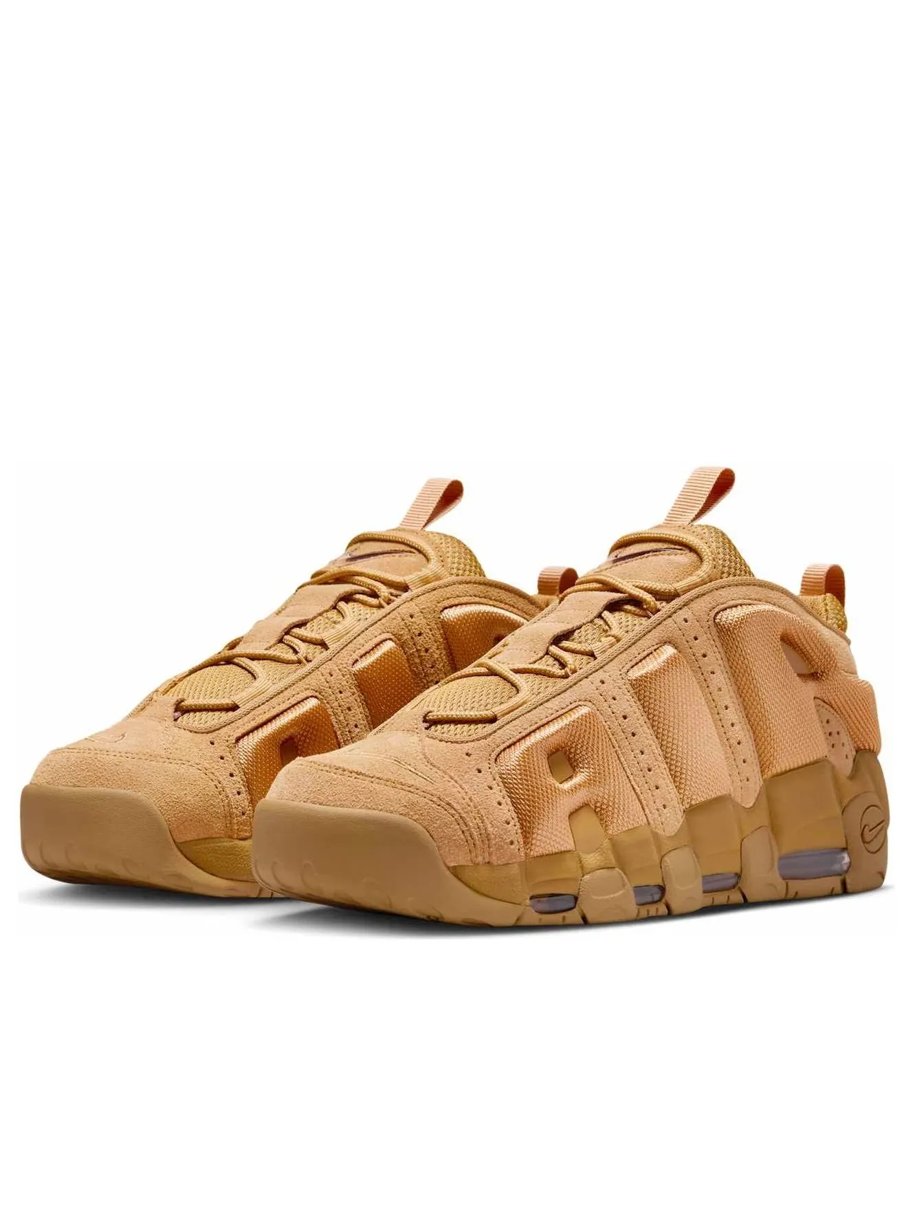 Кроссовки Nike Air More Uptempo Low 'Wheat' — изображение 4 из 6, коричневый
