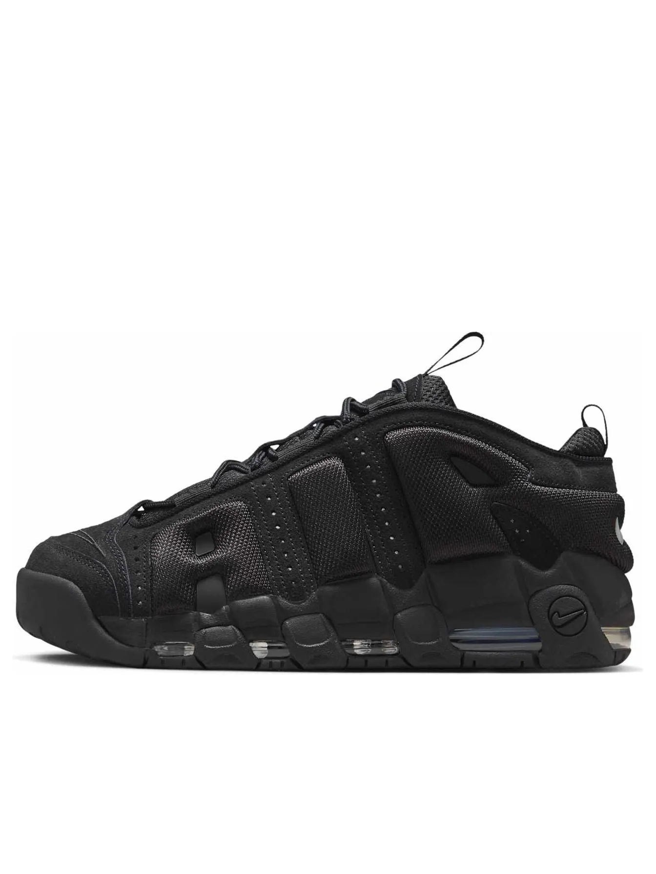 Кроссовки Nike Air More Uptempo Low 'Black' — изображение 1 из 6, черный