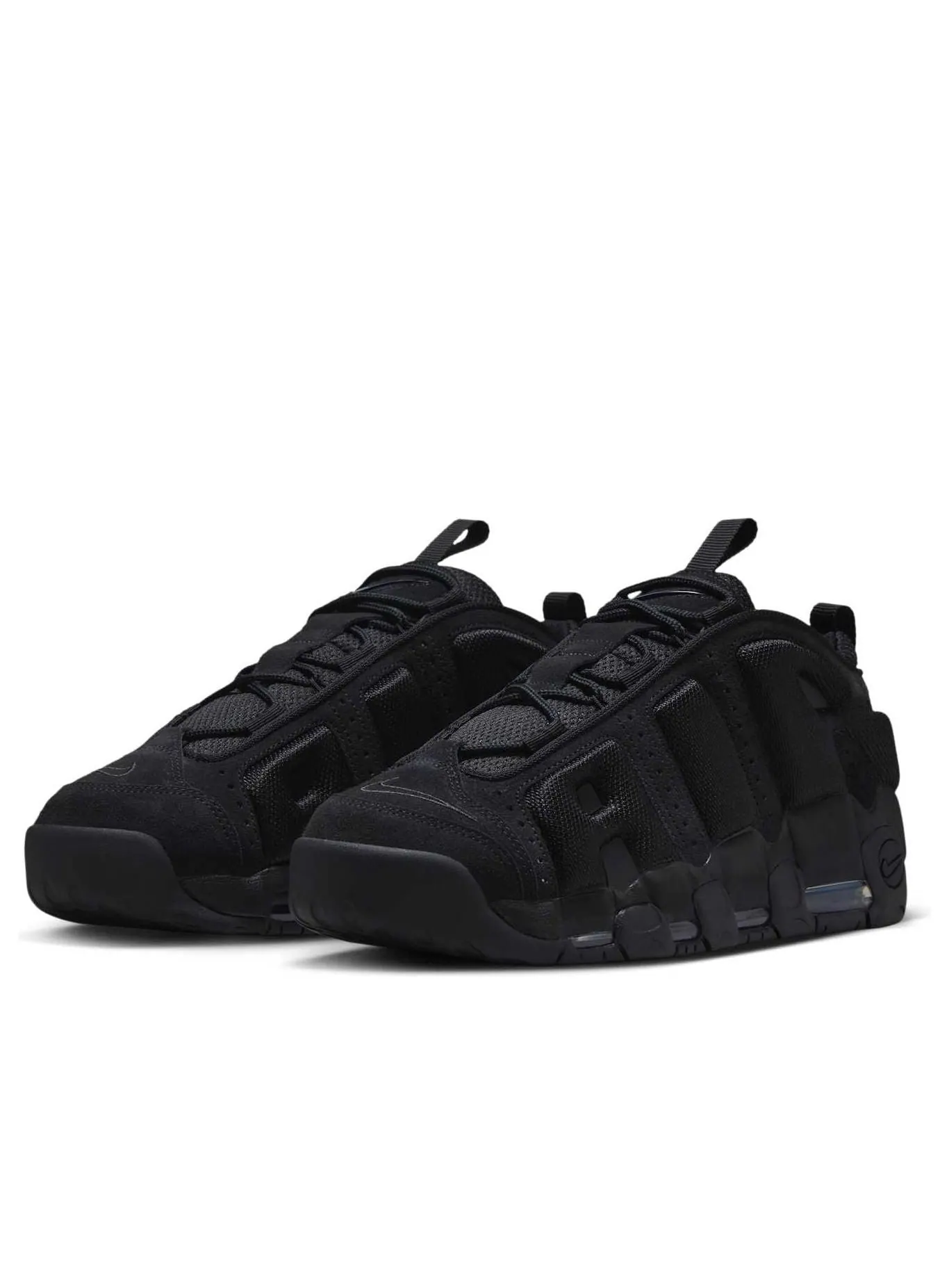 Кроссовки Nike Air More Uptempo Low 'Black' — изображение 4 из 6, черный