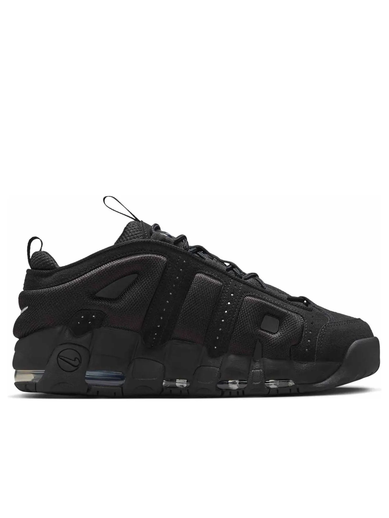 Кроссовки Nike Air More Uptempo Low 'Black' — изображение 6 из 6, черный