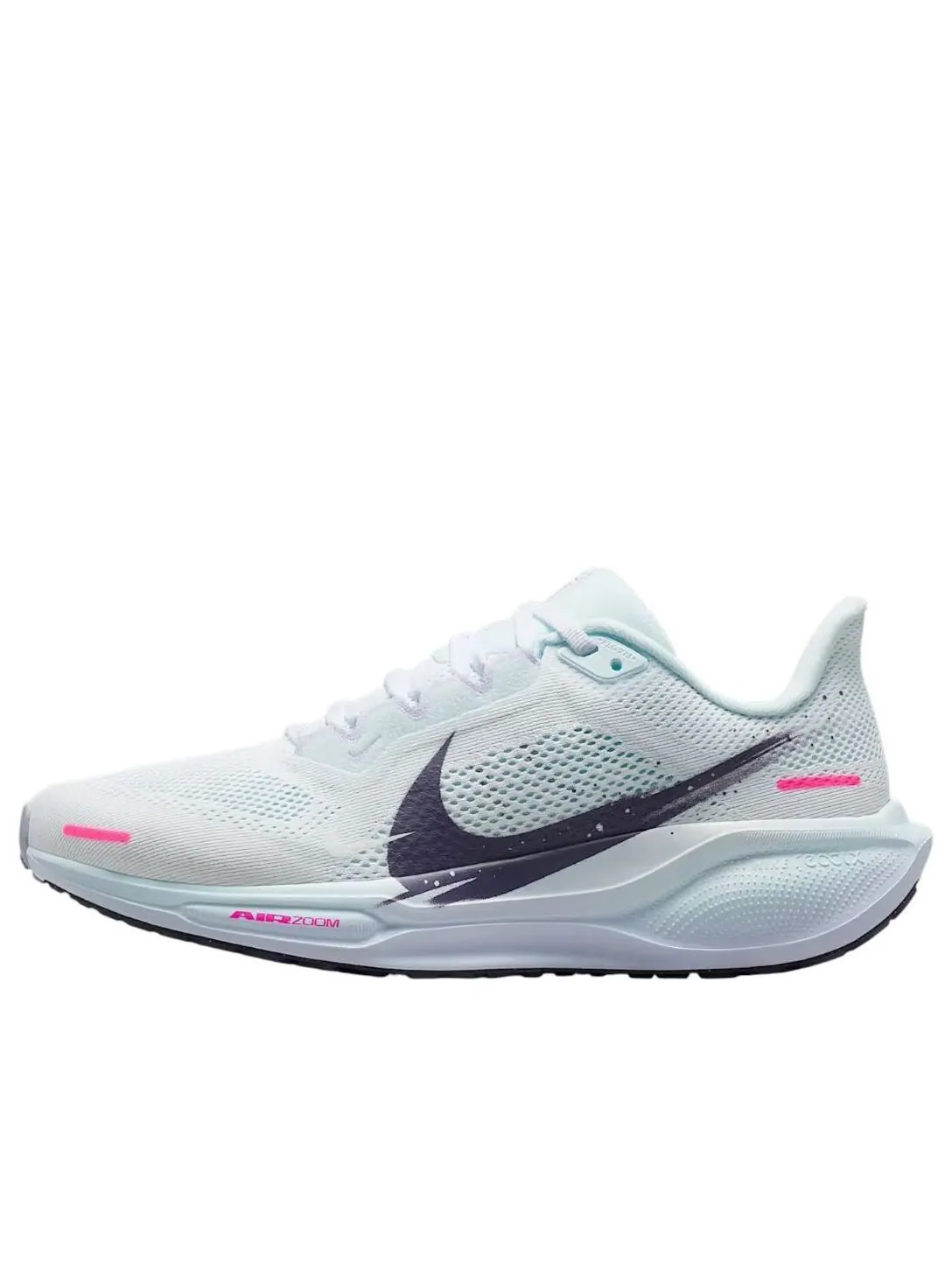 Кроссовки (WMNS) Nike Air Zoom Pegasus 41 'White Dark Raisin Glacier Blue Hyper Pink' — изображение 1 из 5, белый