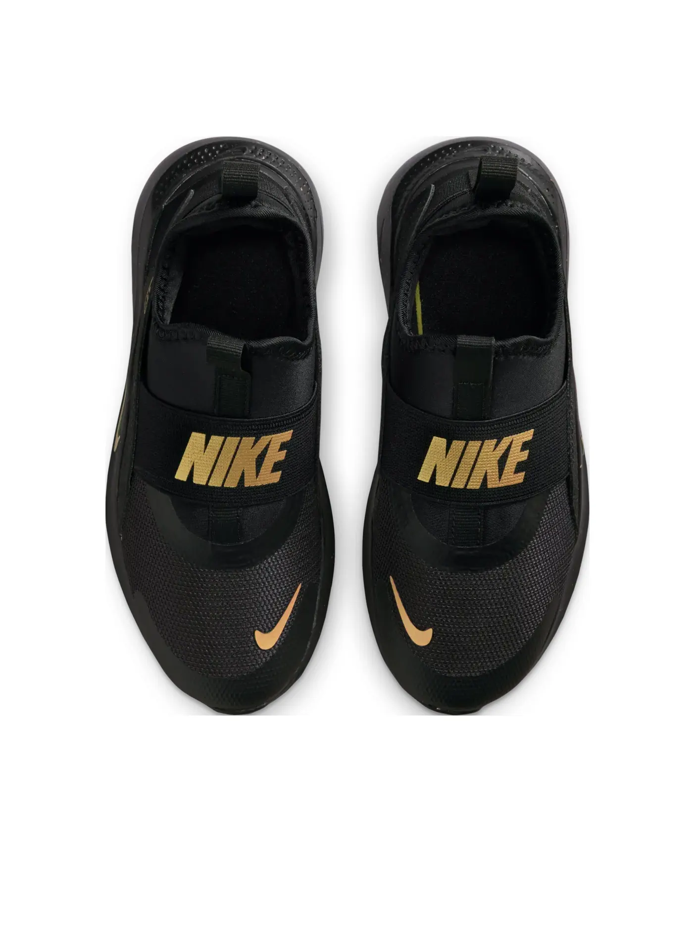 Кроссовки (PS) Nike Flex Runner 4 'Black Metallic Gold' — изображение 2 из 6, черный