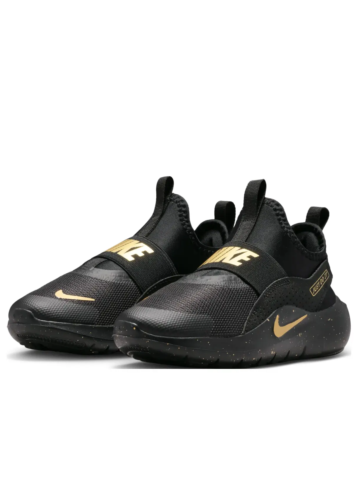 Кроссовки (PS) Nike Flex Runner 4 'Black Metallic Gold' — изображение 4 из 6, черный