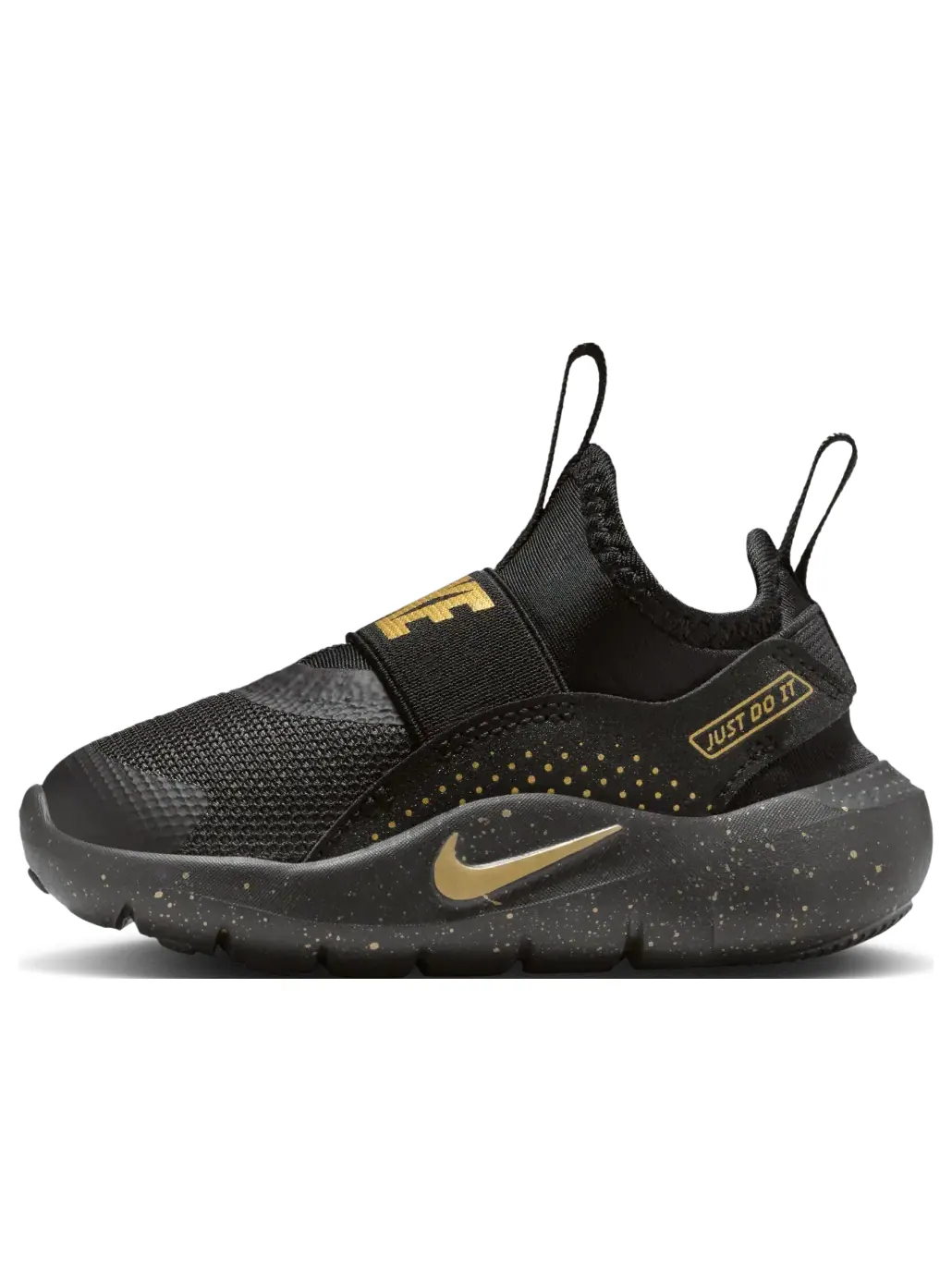 Кроссовки (TD) Nike Flex Runner 4 'Black Metallic Gold' — изображение 1 из 6, черный