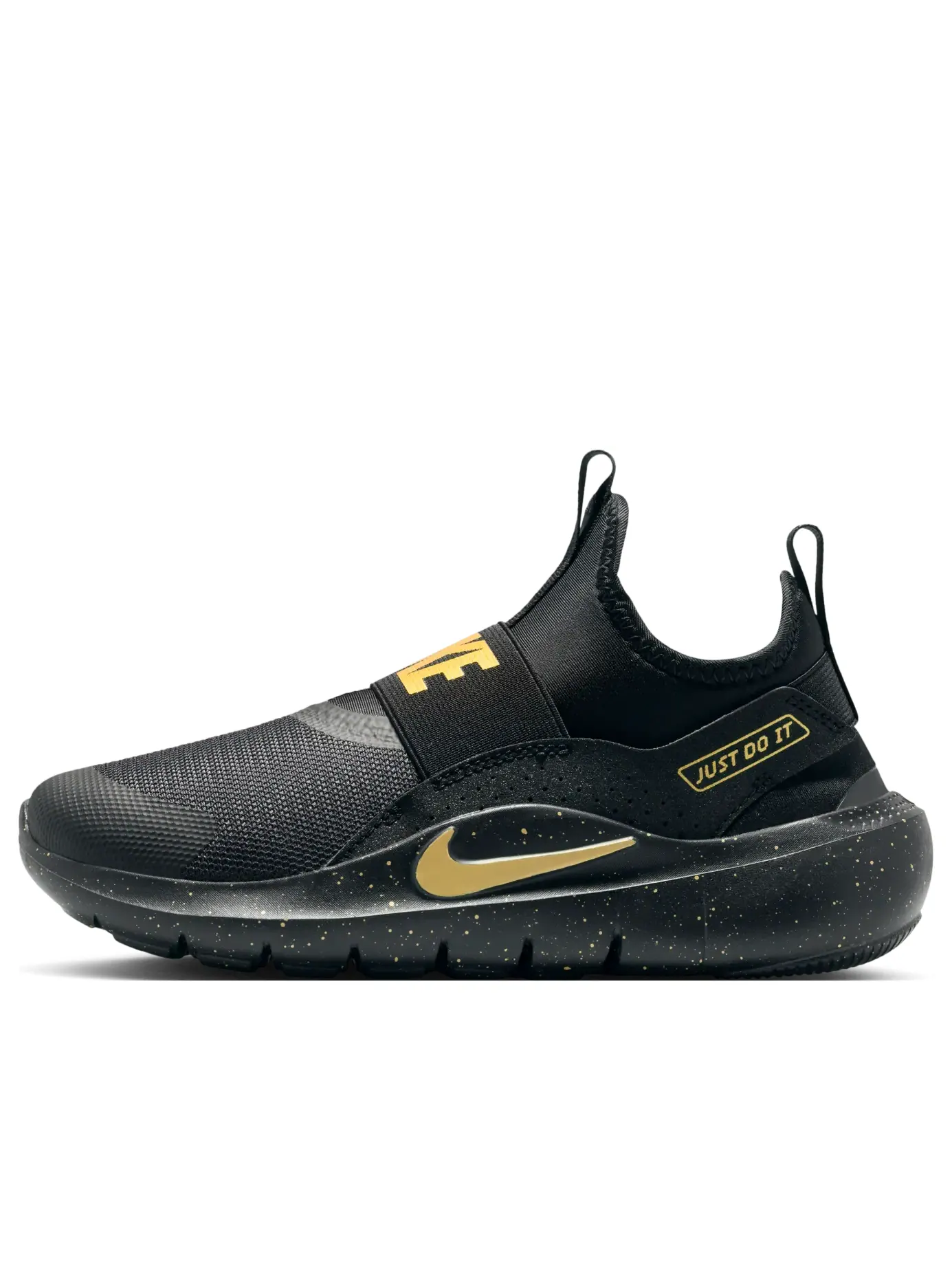 Кроссовки (GS) Nike Flex Runner 4 'Black Metallic Gold' — изображение 1 из 6, черный