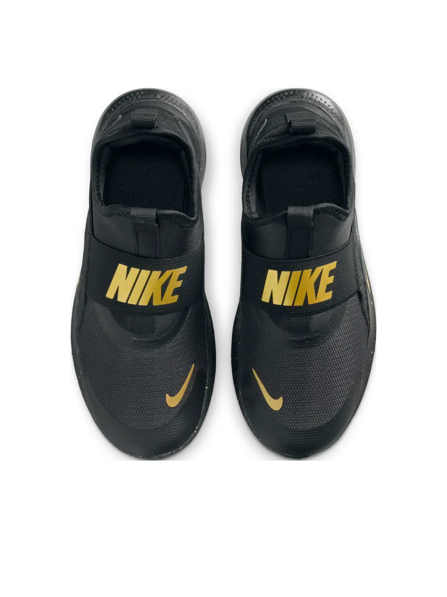 Кроссовки (GS) Nike Flex Runner 4 'Black Metallic Gold' — изображение 2 из 6, черный