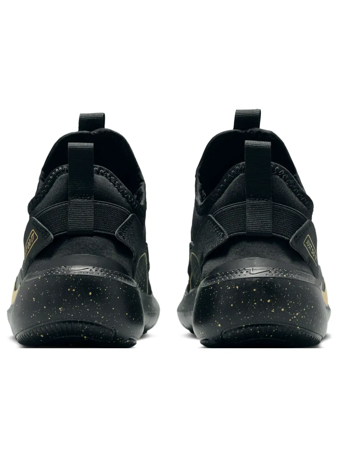 Кроссовки (GS) Nike Flex Runner 4 'Black Metallic Gold' — изображение 3 из 6, черный