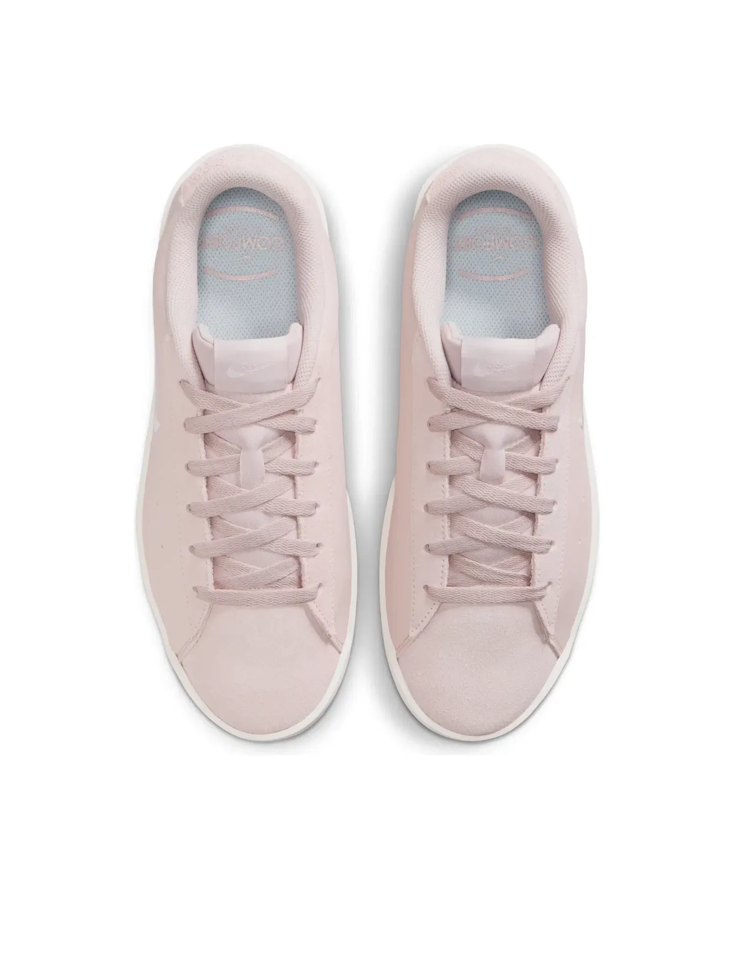 Женские кроссовки с кожаным верхом Nike Court Heritage — изображение 3 из 7, розовый
