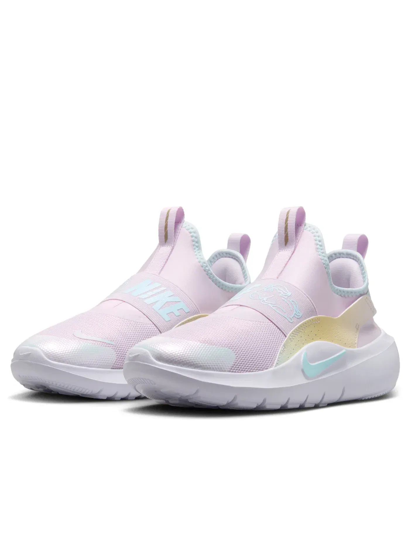 Детские кроссовки для бега с сетчатым верхом Flex Runner 4 Nike — изображение 5 из 7, розовый