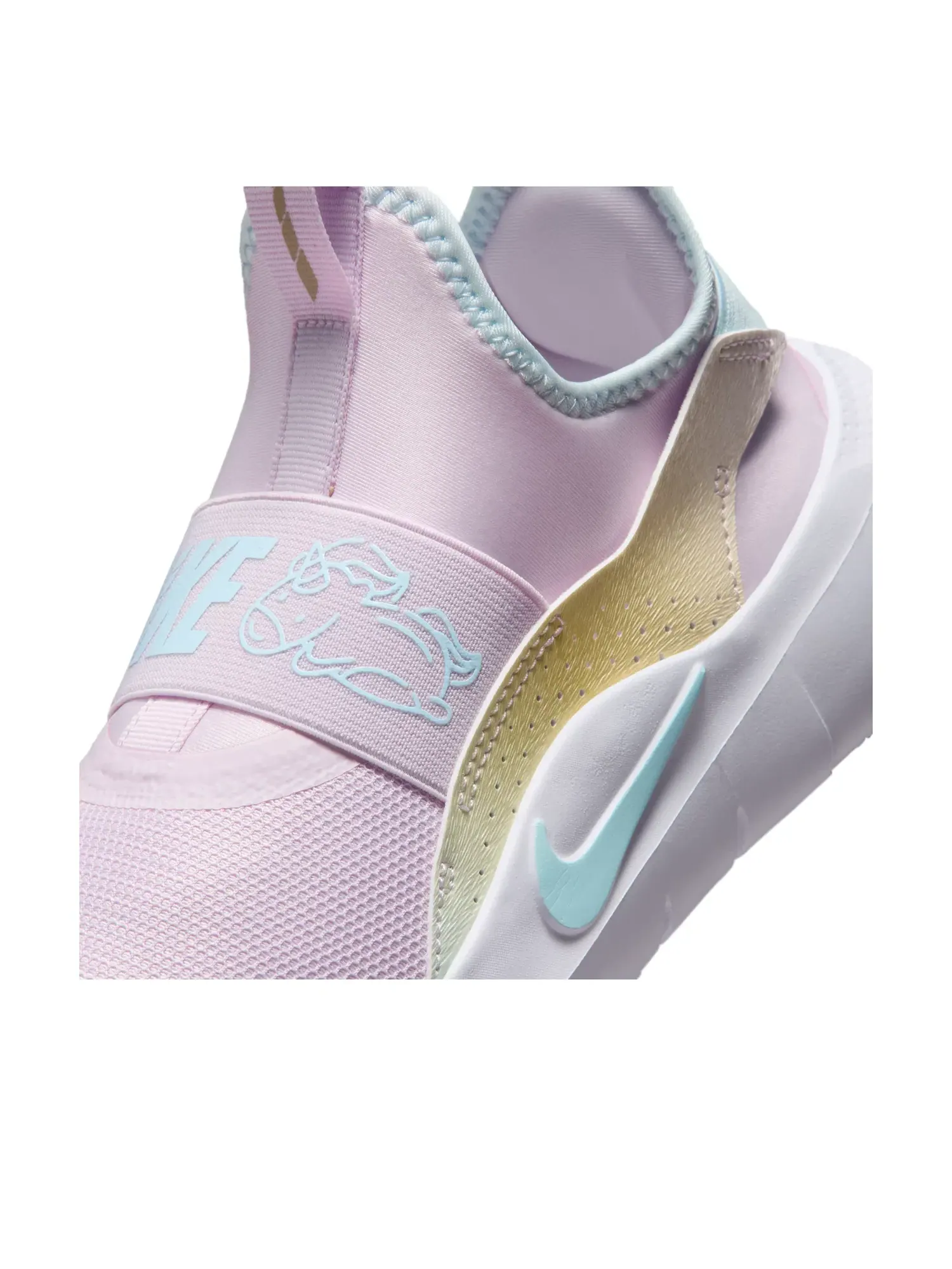 Детские кроссовки для бега с сетчатым верхом Flex Runner 4 Nike — изображение 6 из 7, розовый