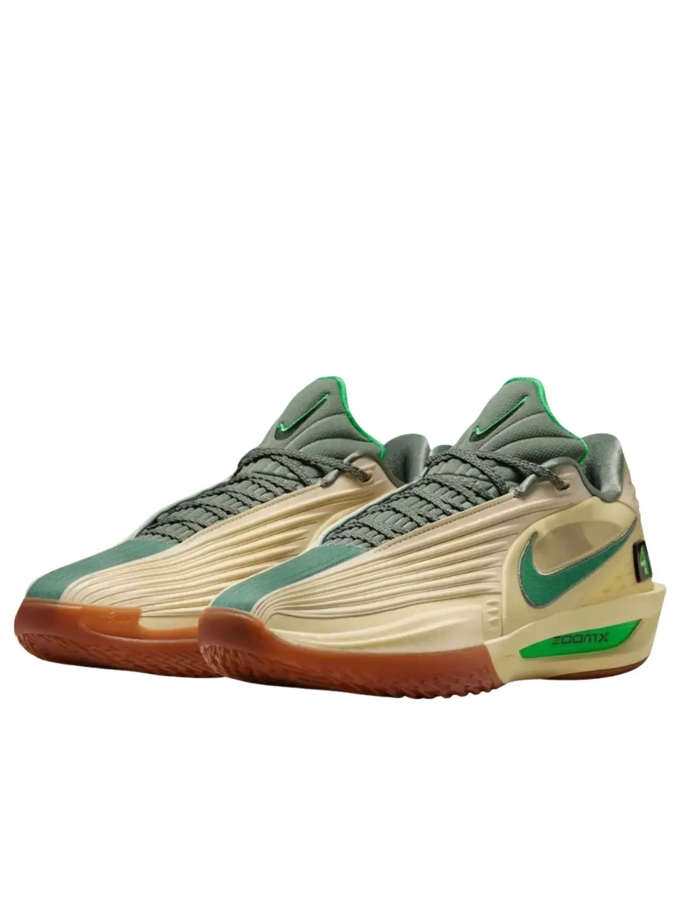 Кроссовки Nike x Jrue Holiday Air Zoom GT Cut 3 PE 'Celtics' — изображение 2 из 3, желтый/зеленый