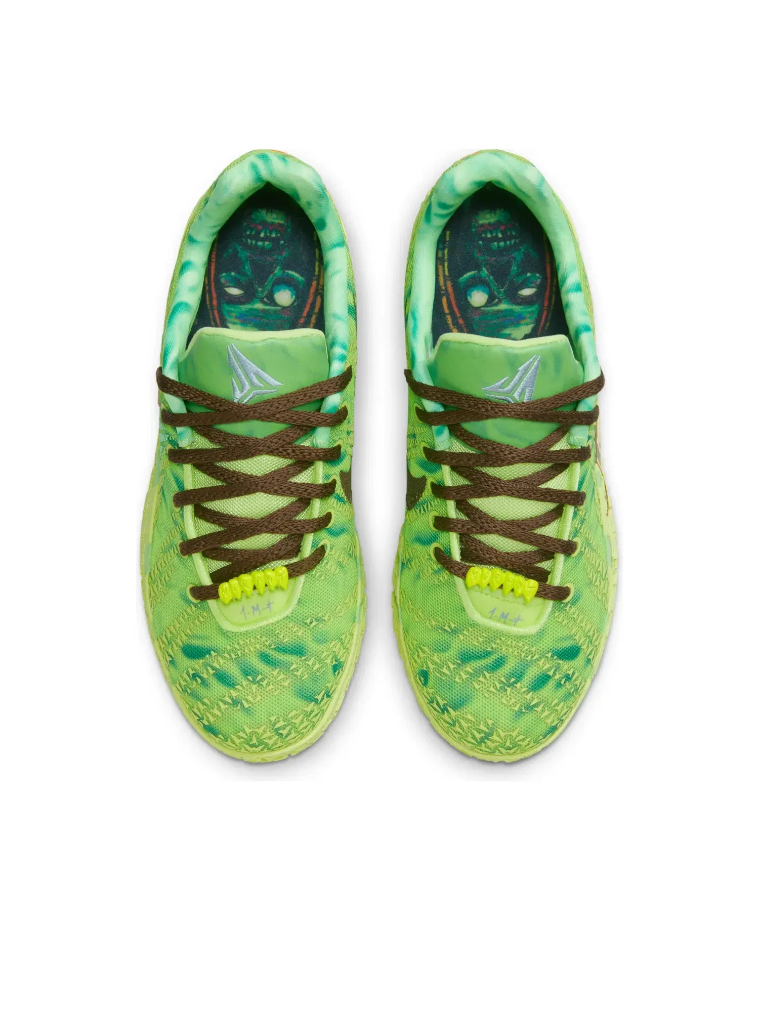Детские кроссовки для мальчиков с шнуровкой Nike Ja 3 Zombie — изображение 2 из 6, зеленый