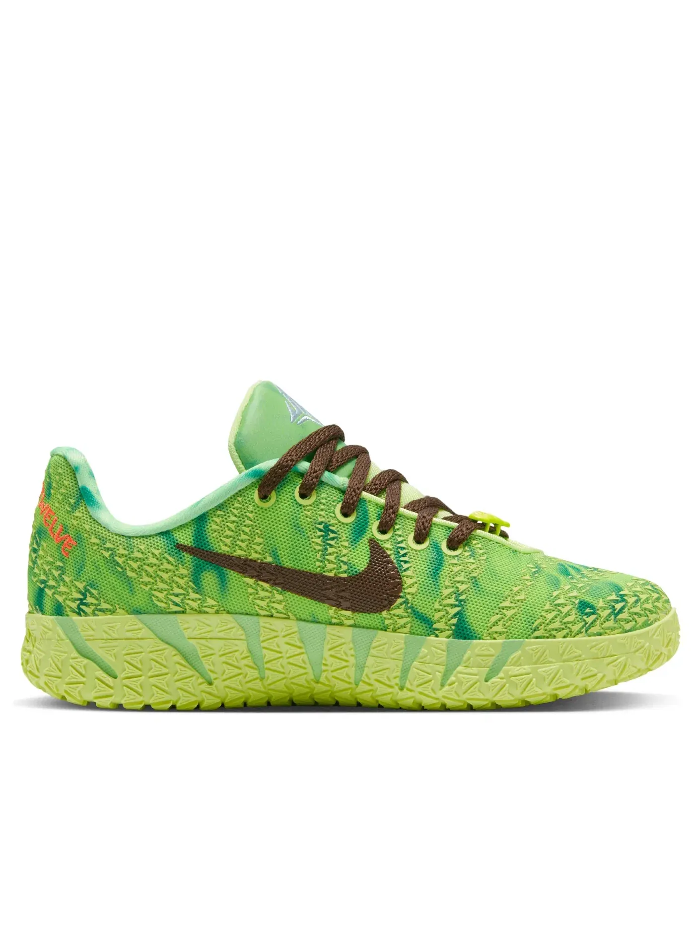 Детские кроссовки для мальчиков с шнуровкой Nike Ja 3 Zombie — изображение 6 из 6, зеленый