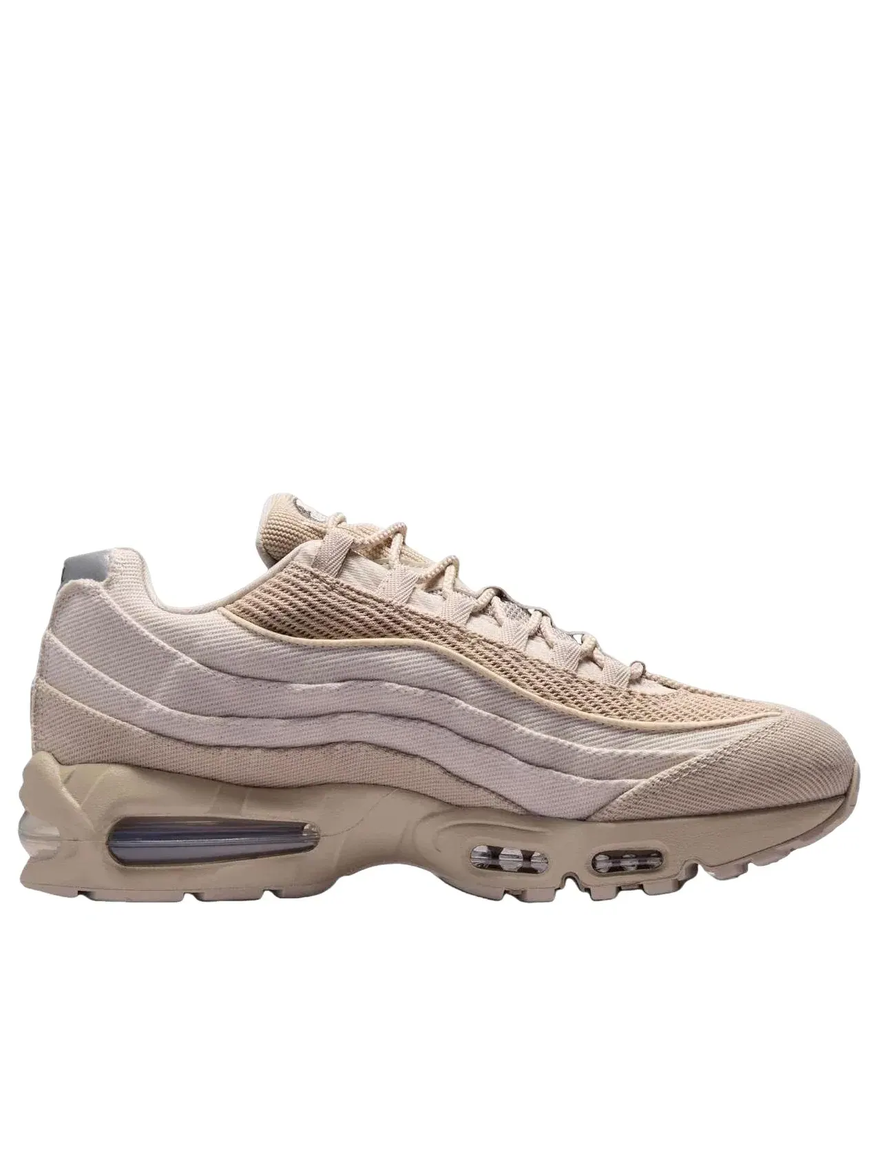 Мужские кроссовки с шнуровкой Air Max 95 Nike — изображение 2 из 6, бежевый