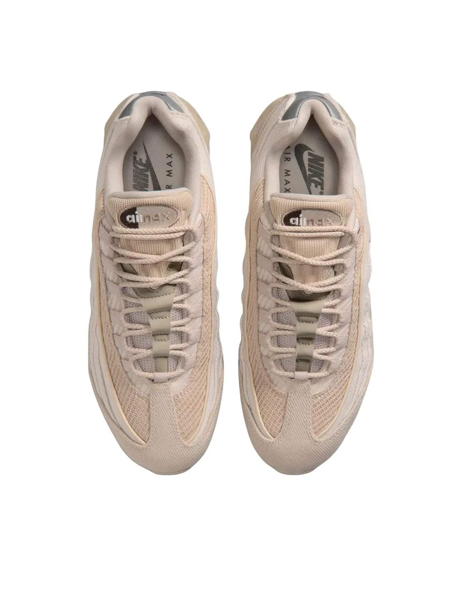 Мужские кроссовки с шнуровкой Air Max 95 Nike — изображение 4 из 6, бежевый