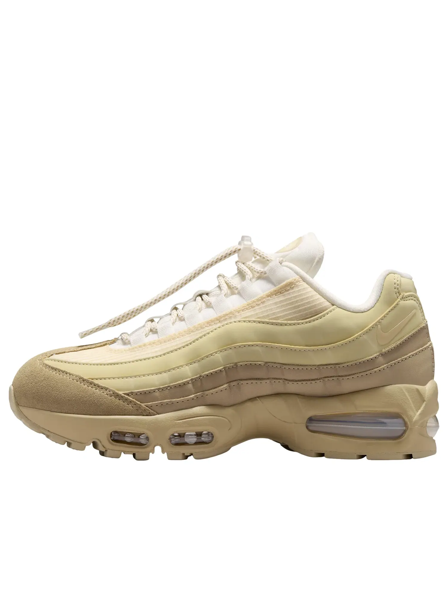 Женские кроссовки с шнуровкой Air Max 95 Nike — изображение 1 из 7, бежевый