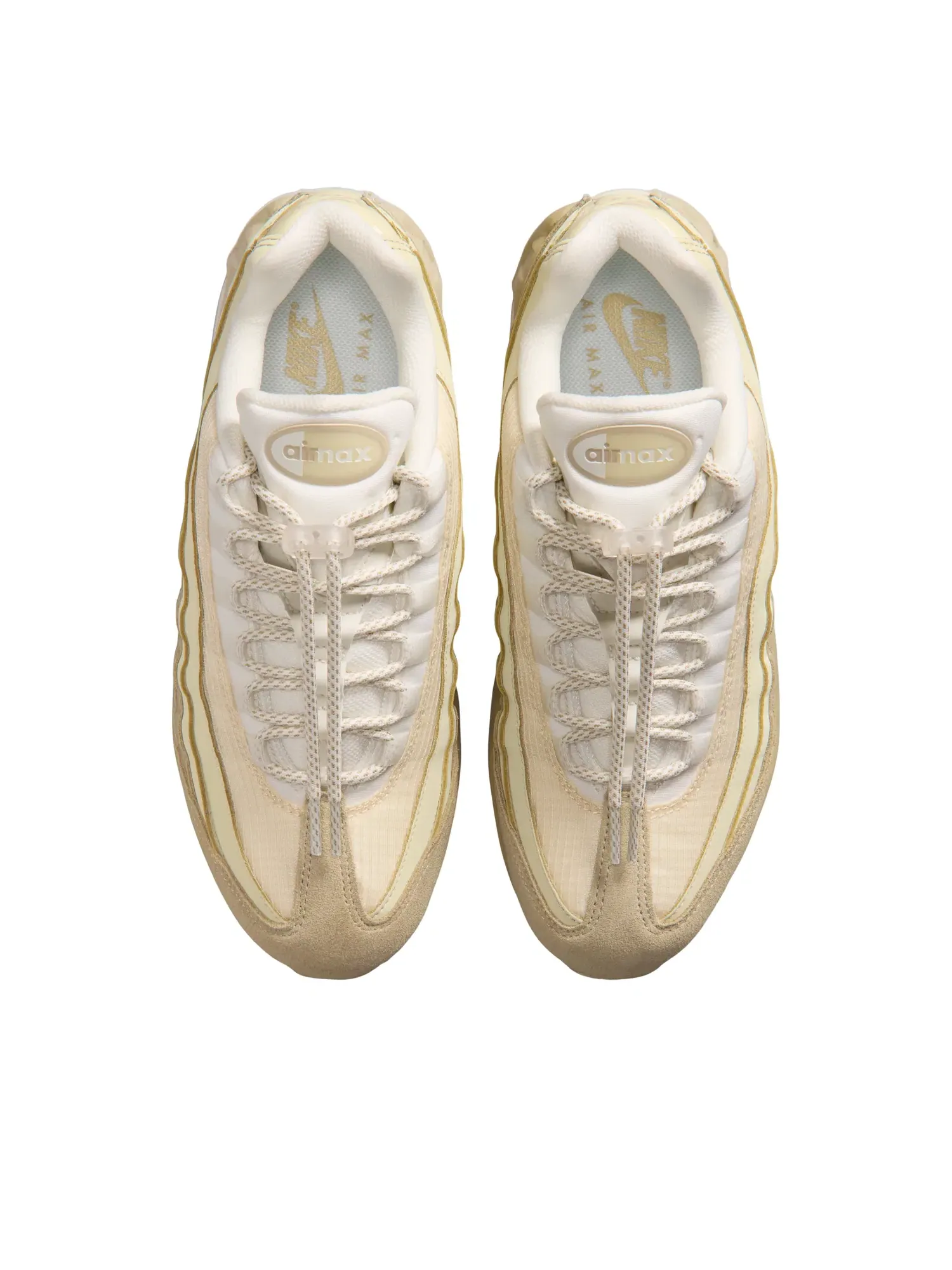 Женские кроссовки с шнуровкой Air Max 95 Nike — изображение 3 из 7, бежевый