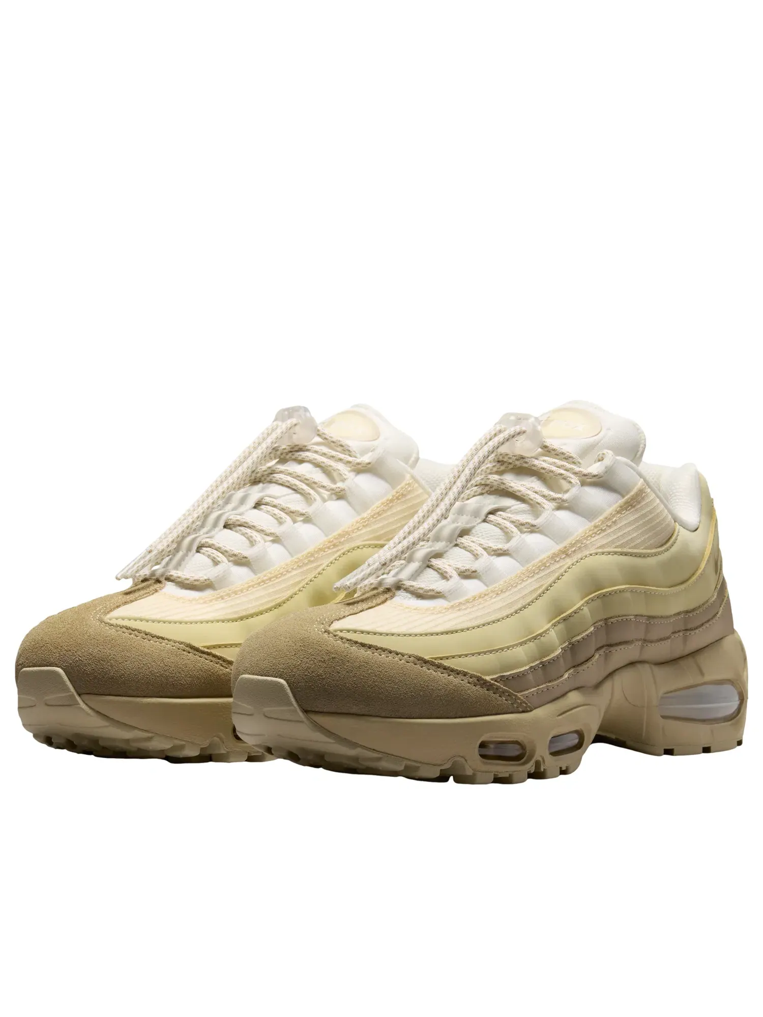 Женские кроссовки с шнуровкой Air Max 95 Nike — изображение 5 из 7, бежевый