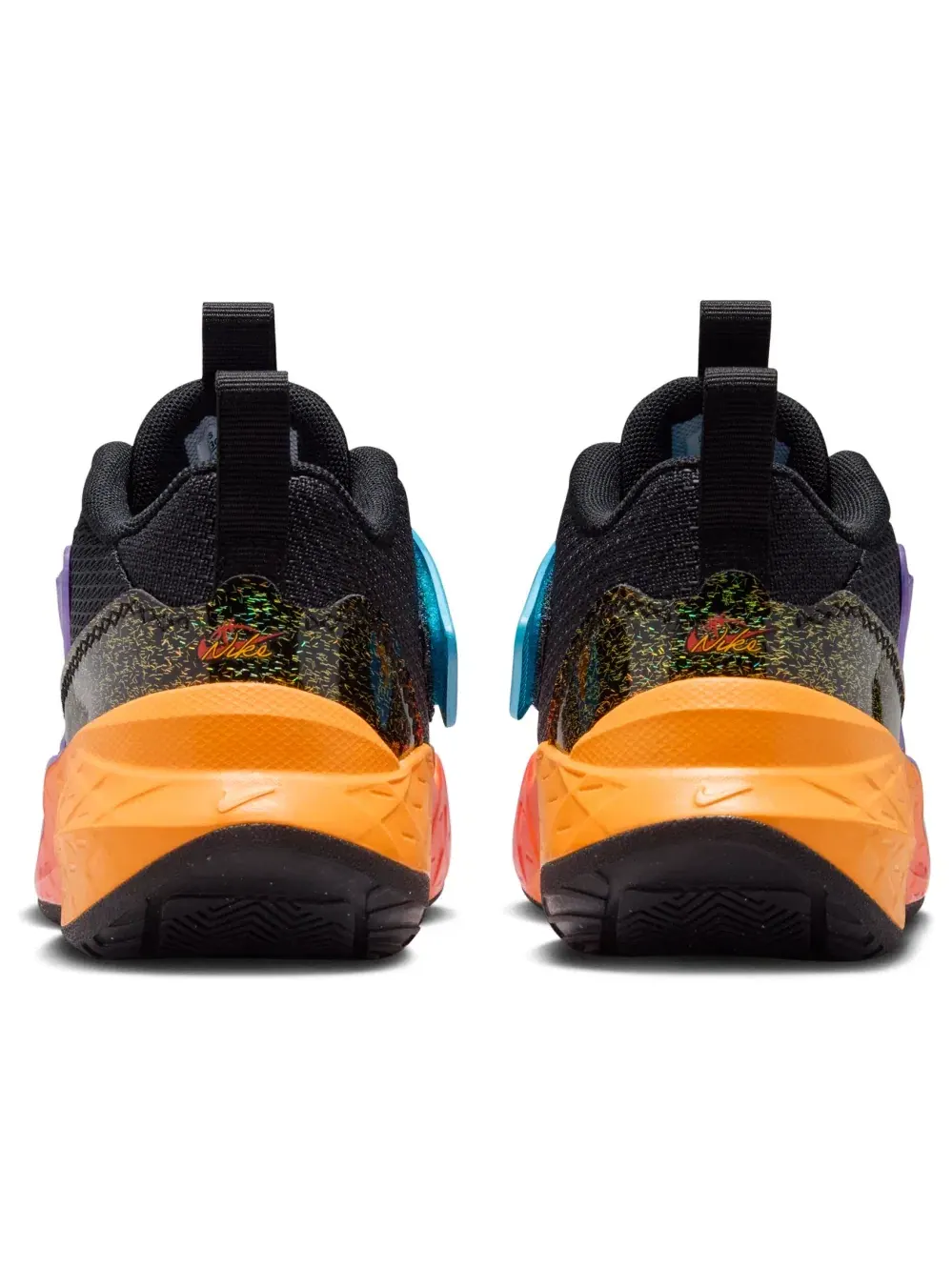 Детские кроссовки с шнуровкой Team Hustle D Nike — изображение 3 из 6, черный