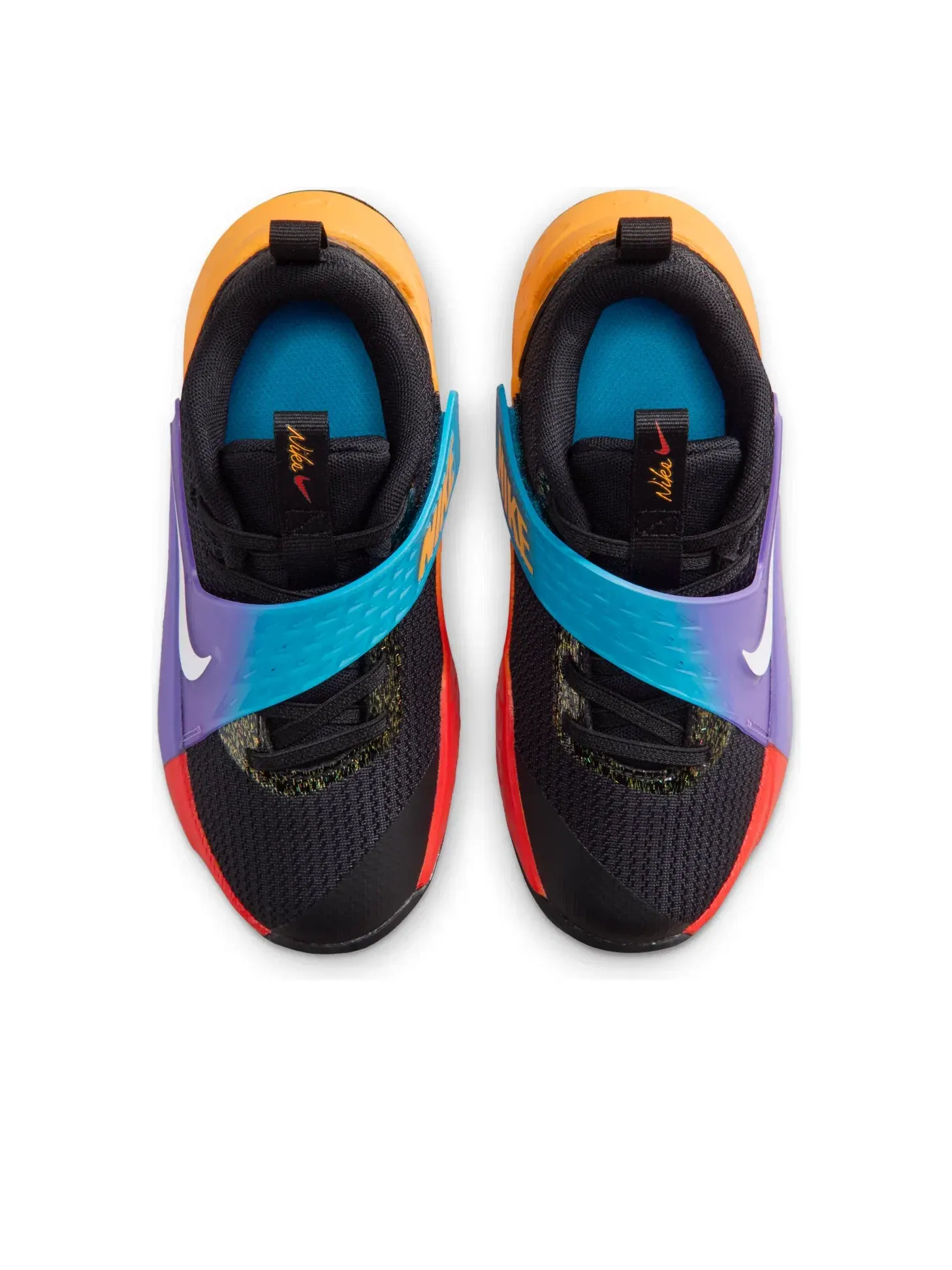 Детские кроссовки с шнуровкой Team Hustle D Nike — изображение 4 из 6, черный