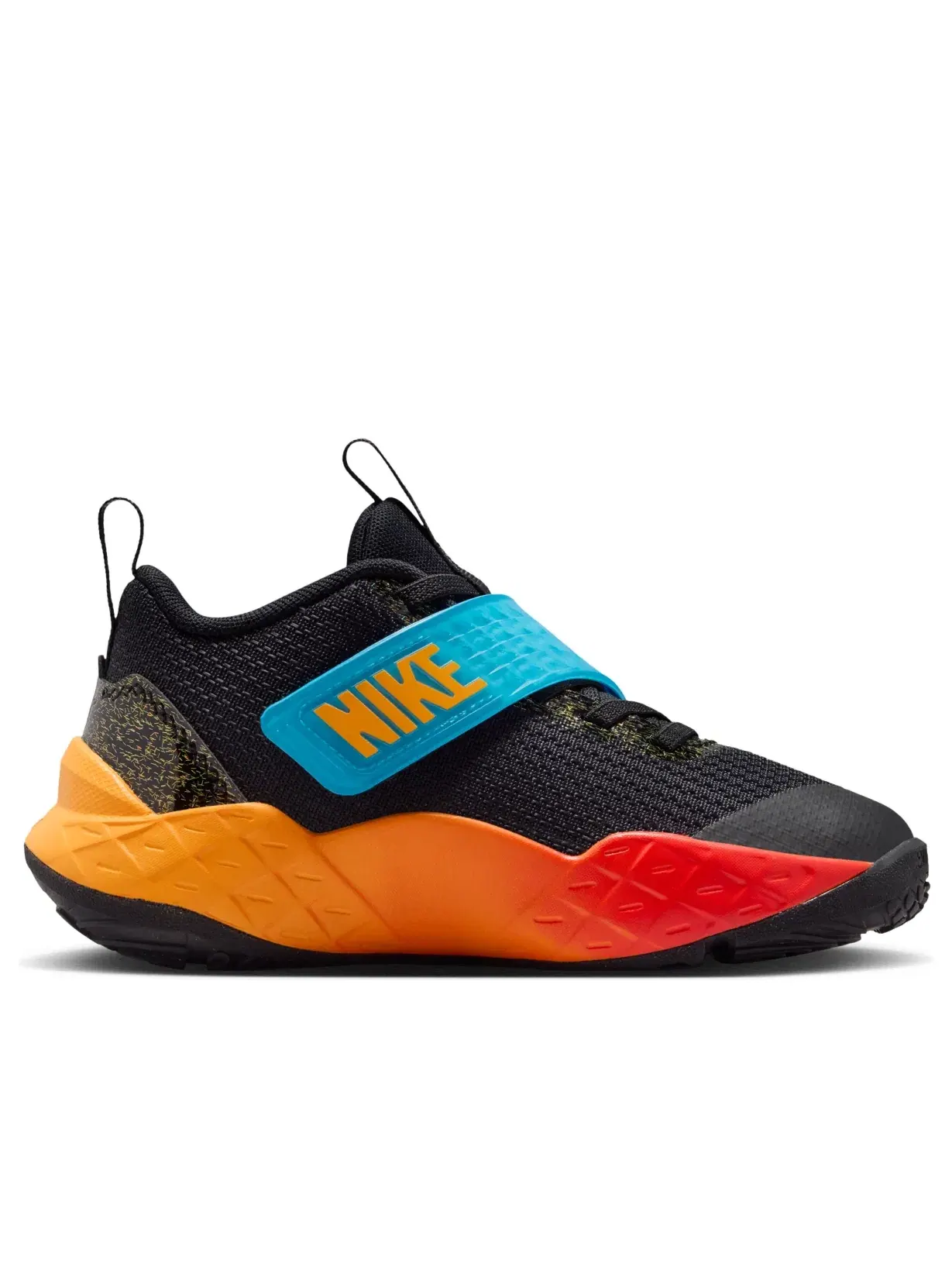 Детские кроссовки с шнуровкой Team Hustle D Nike — изображение 6 из 6, черный