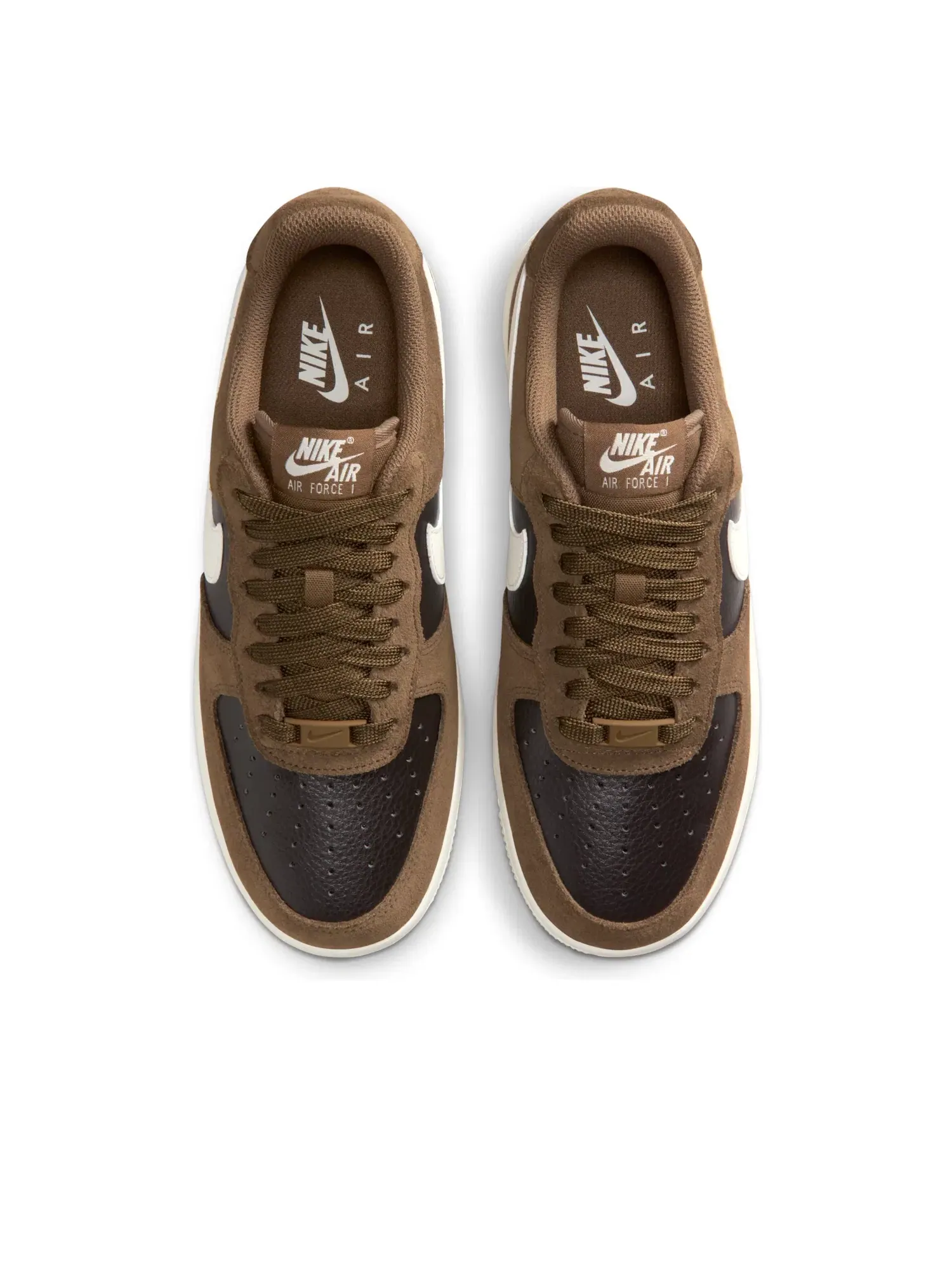 Мужские кроссовки Nike Air Force 1 07 с закрытой шнуровкой — изображение 2 из 7, коричневый